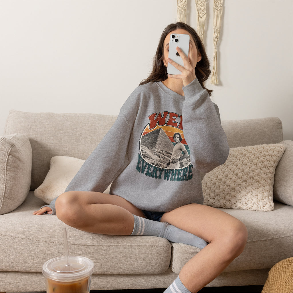 Weir Everywhere vintage pyramid Bobby graphic sweatshirt