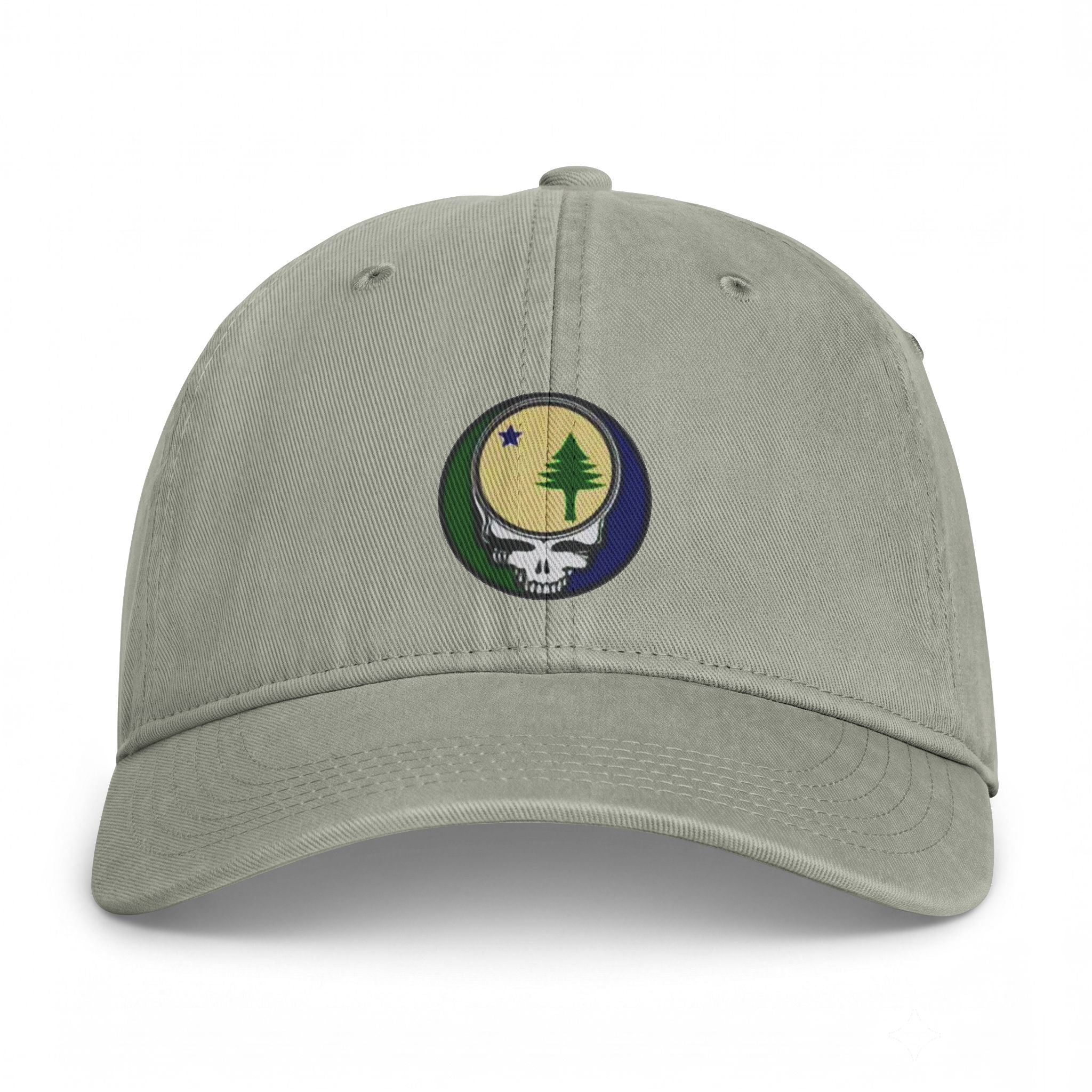Maine Flag Stealie Cap | Grateful Dead Washed Baseball Hat