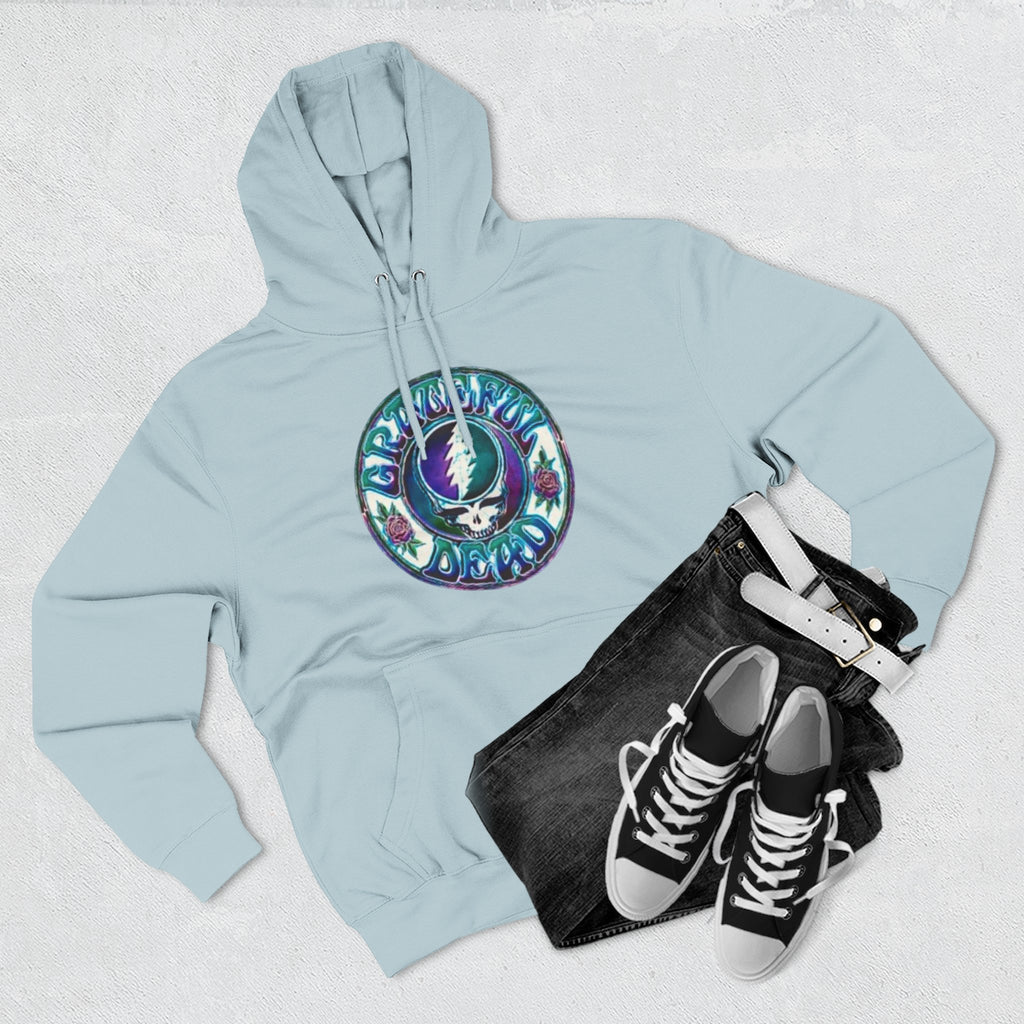 Grateful Dead Steal Your Face skull hoodie | Three-Panel Fleece Hoodie