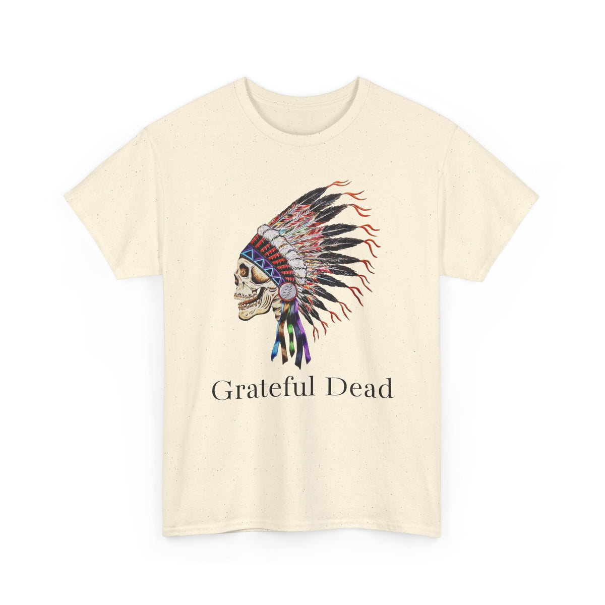 Grateful Dead Skull with Native Headdress T-Shirt | Band Tee
