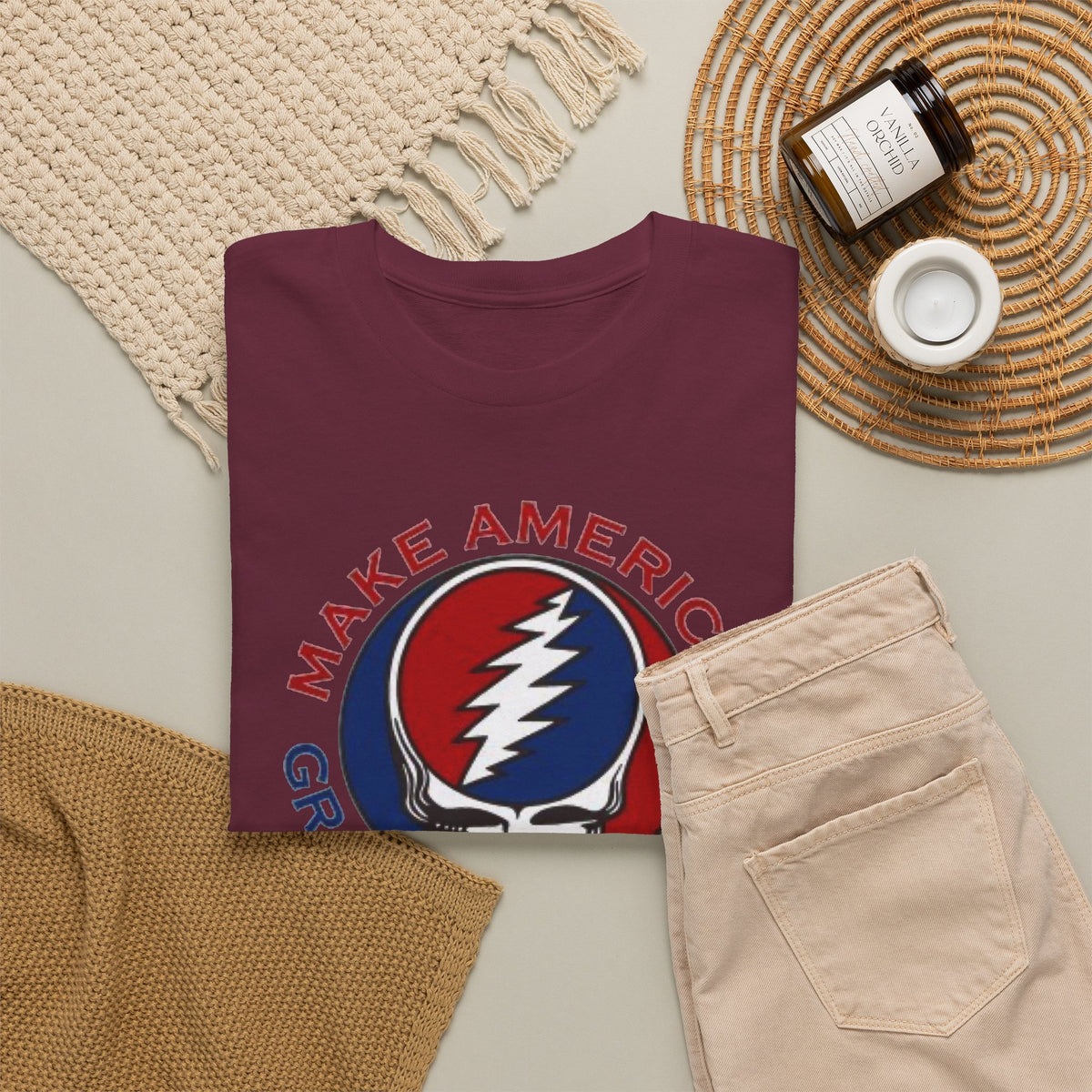 Make America Grateful Again T‑Shirt — Grateful Dead Inspired Patriotic Tee