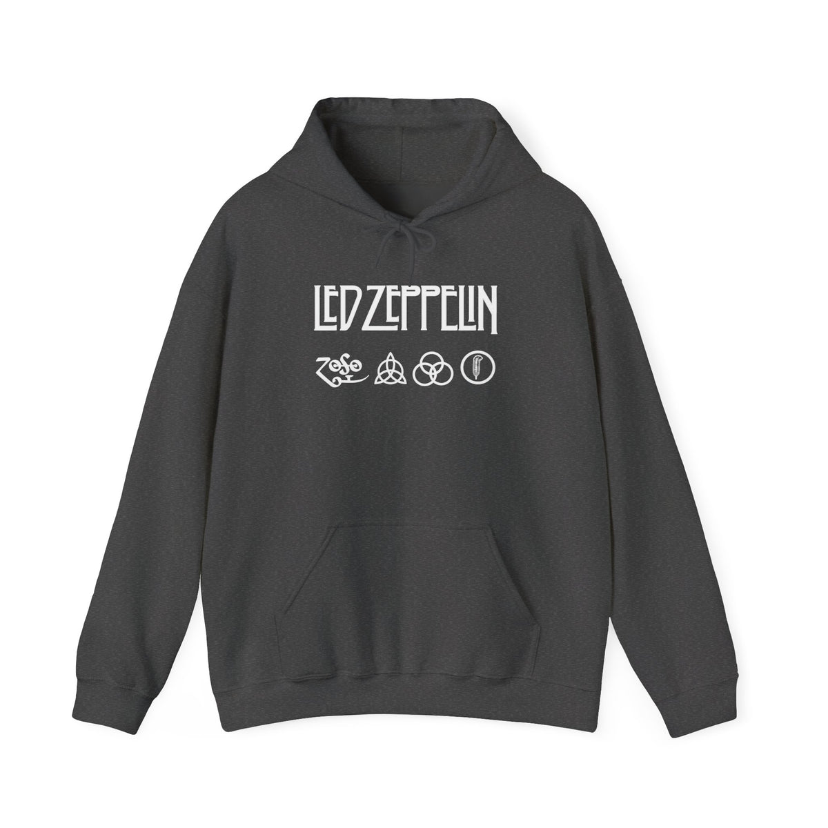 Led Zeppelin Logo Hoodie — Rock Band Symbols Pullover