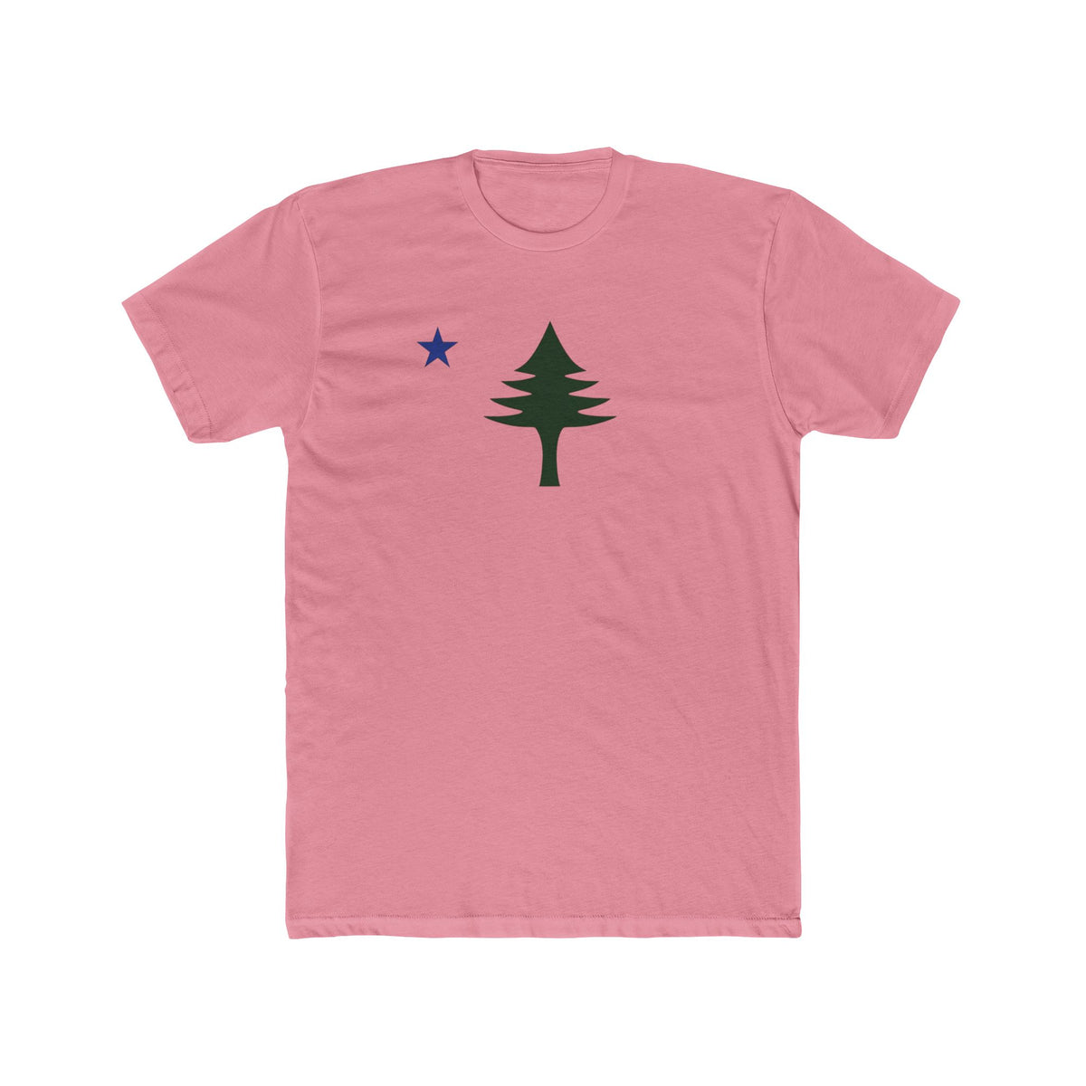 Maine State Flag Pine Tree and Star T-Shirt | Minimal Nature Tee