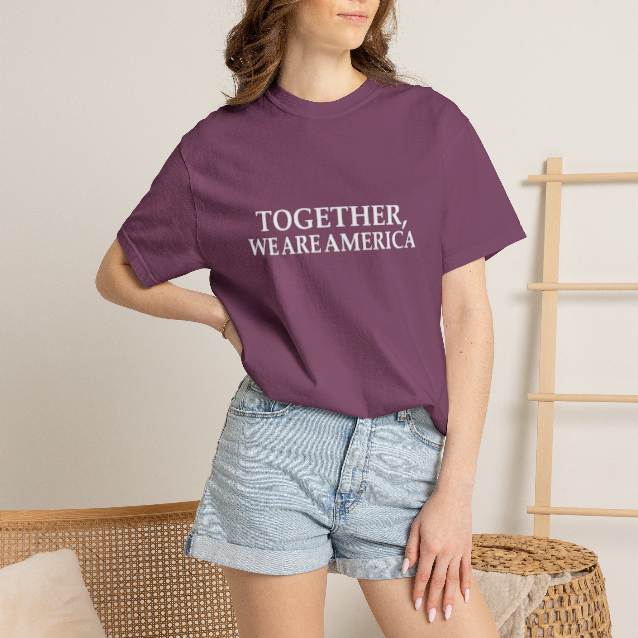 Together We Are America T-shirt | Patriotic Unity Text Tee