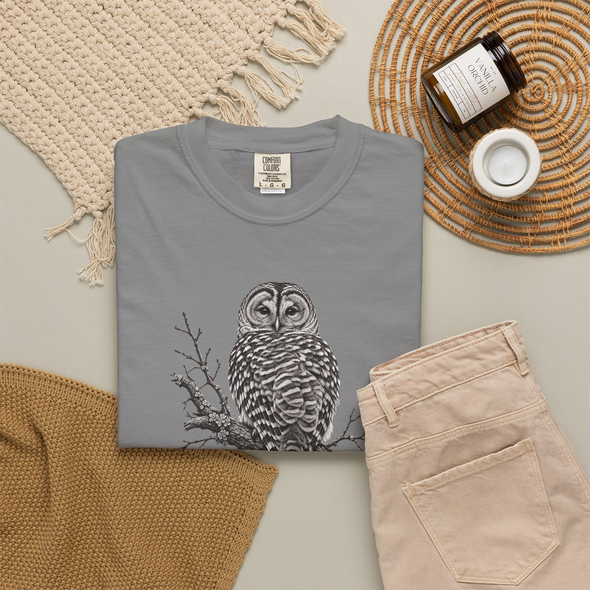 Barred Owl Vintage Bird T-Shirt
