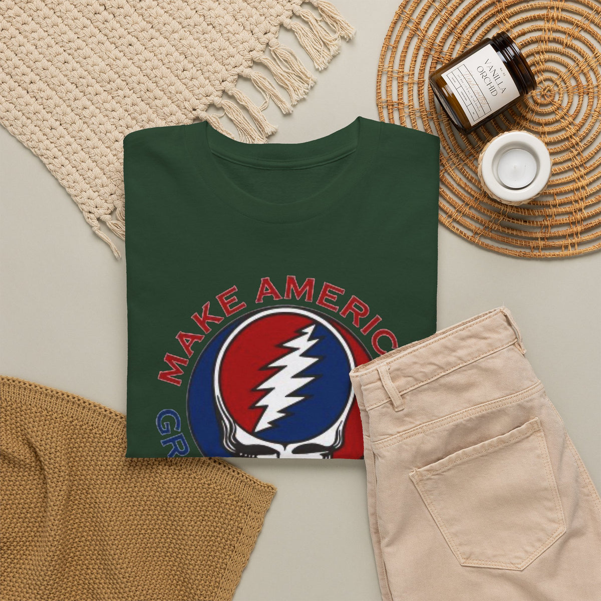Make America Grateful Again T‑Shirt — Grateful Dead Inspired Patriotic Tee