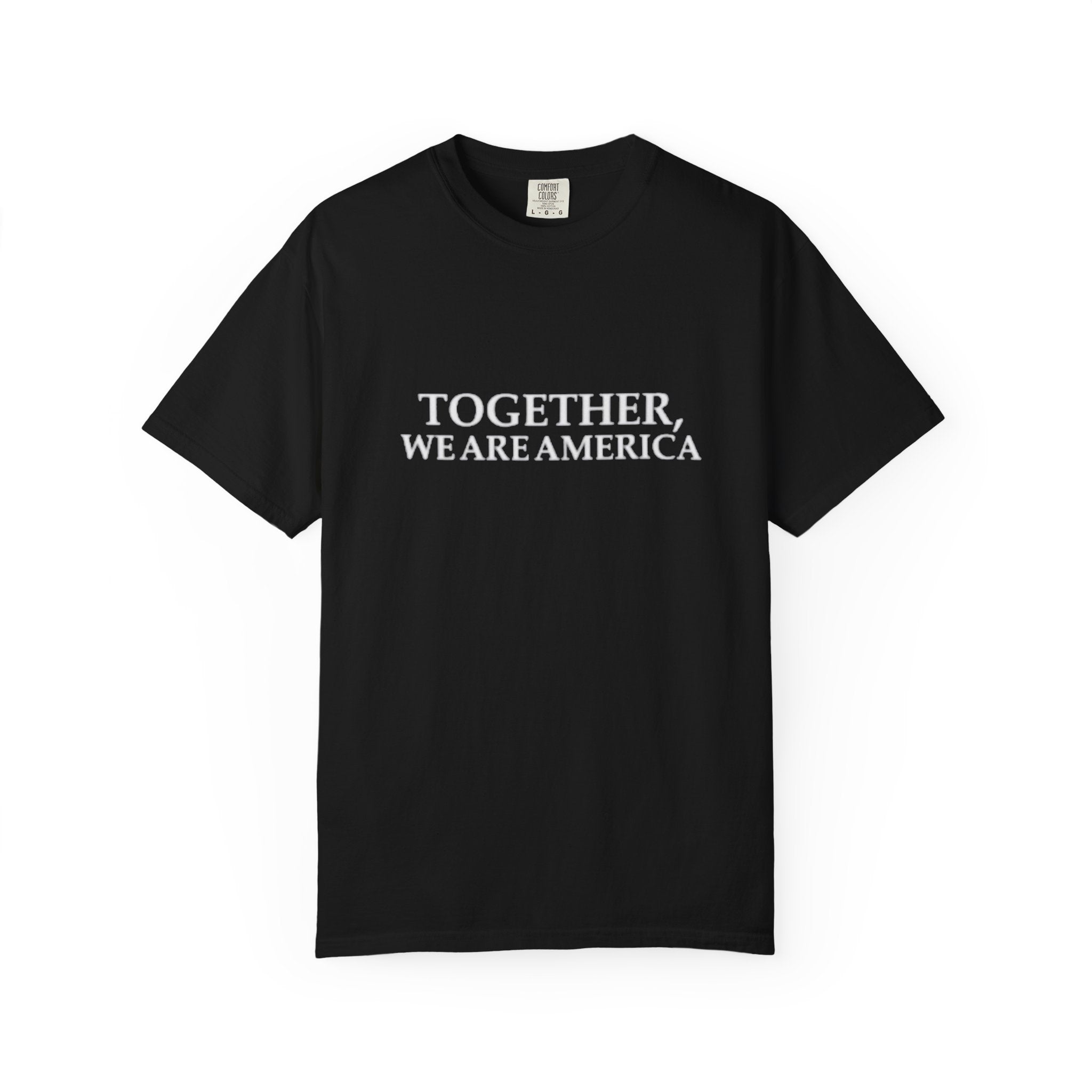 Together We Are America T-shirt | Patriotic Unity Text Tee