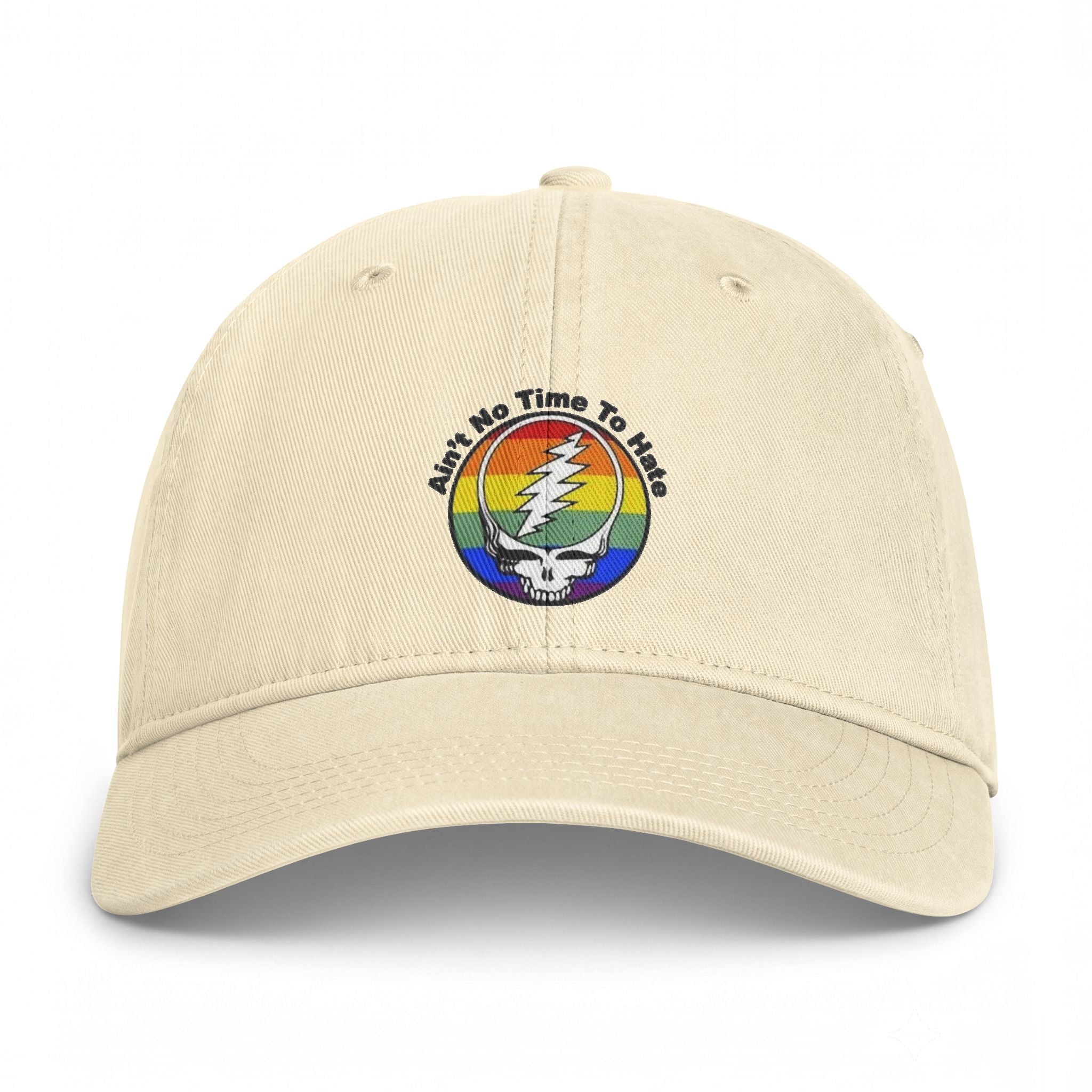 Ain't No Time To Hate Stealie Rainbow Cap