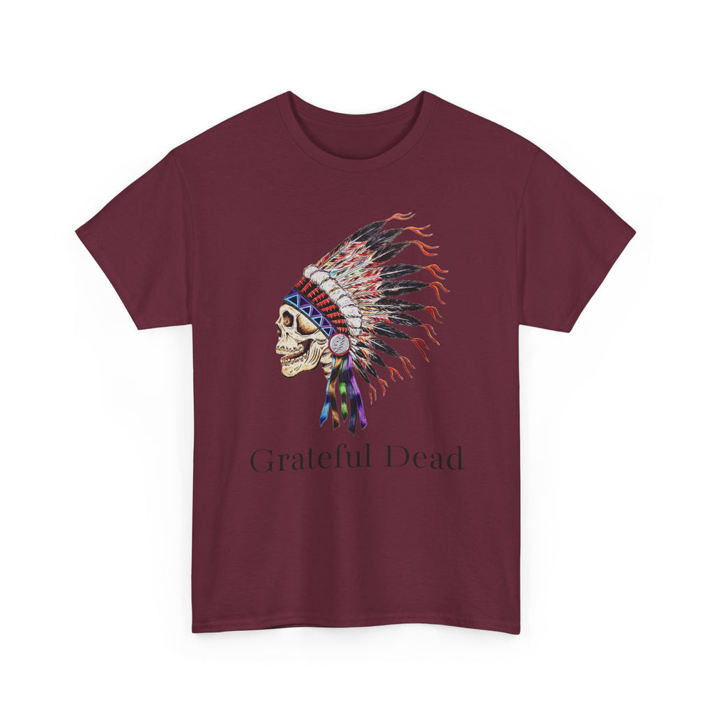 Grateful Dead Skull with Native Headdress T-Shirt | Band Tee
