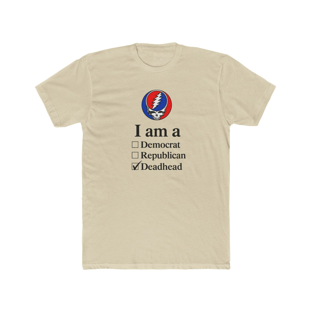 Deadhead Checkbox I am a Deadhead T-Shirt | Grateful Dead Steal Your Face Tee