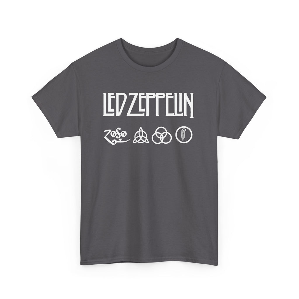 Led Zeppelin Symbols Graphic Tee - Classic Rock Band Logo T-Shirt