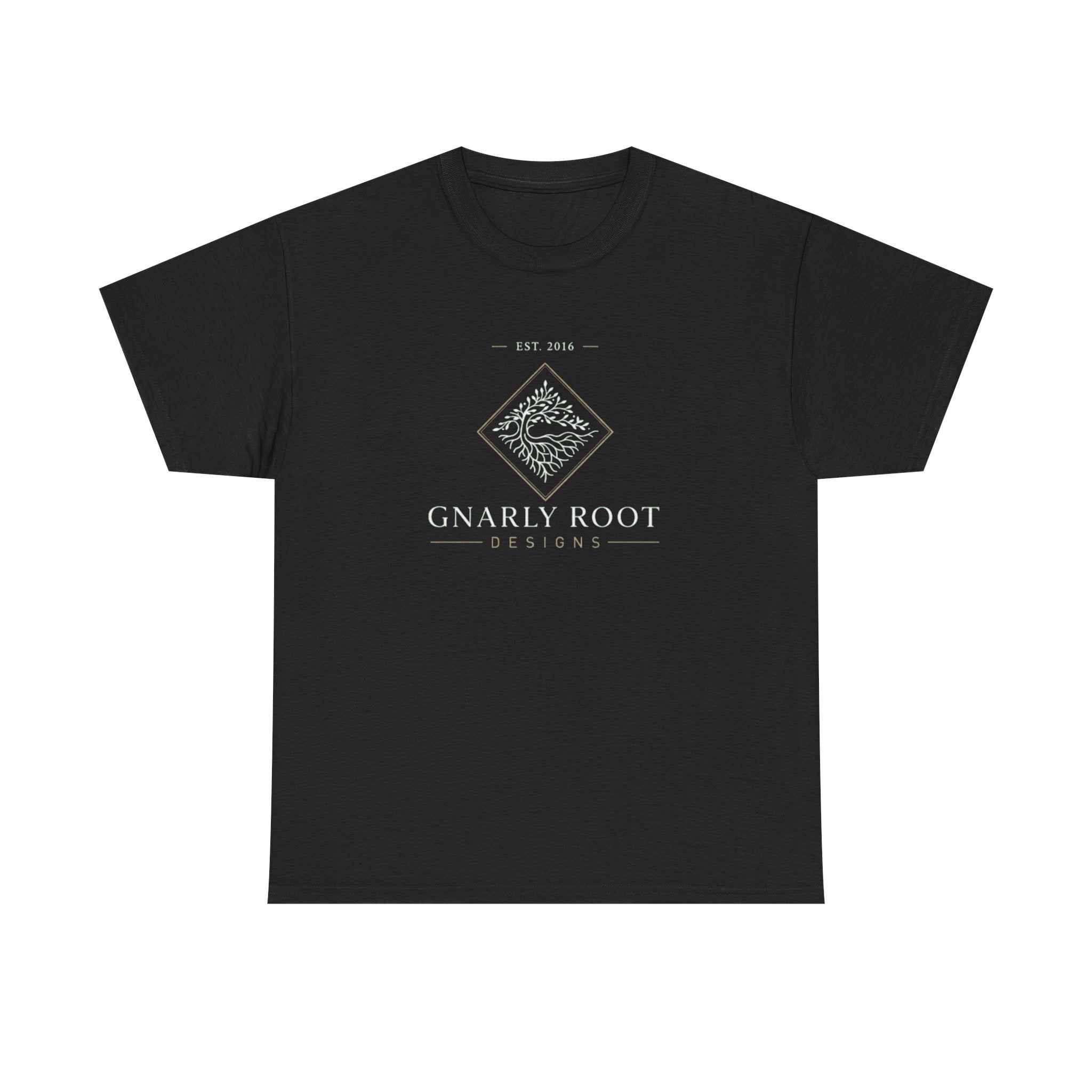 Gnarly Root logo tee | Graphic T-Shirt, botanical root illustration