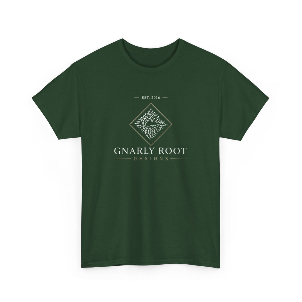 Gnarly Root logo tee | Graphic T-Shirt, botanical root illustration