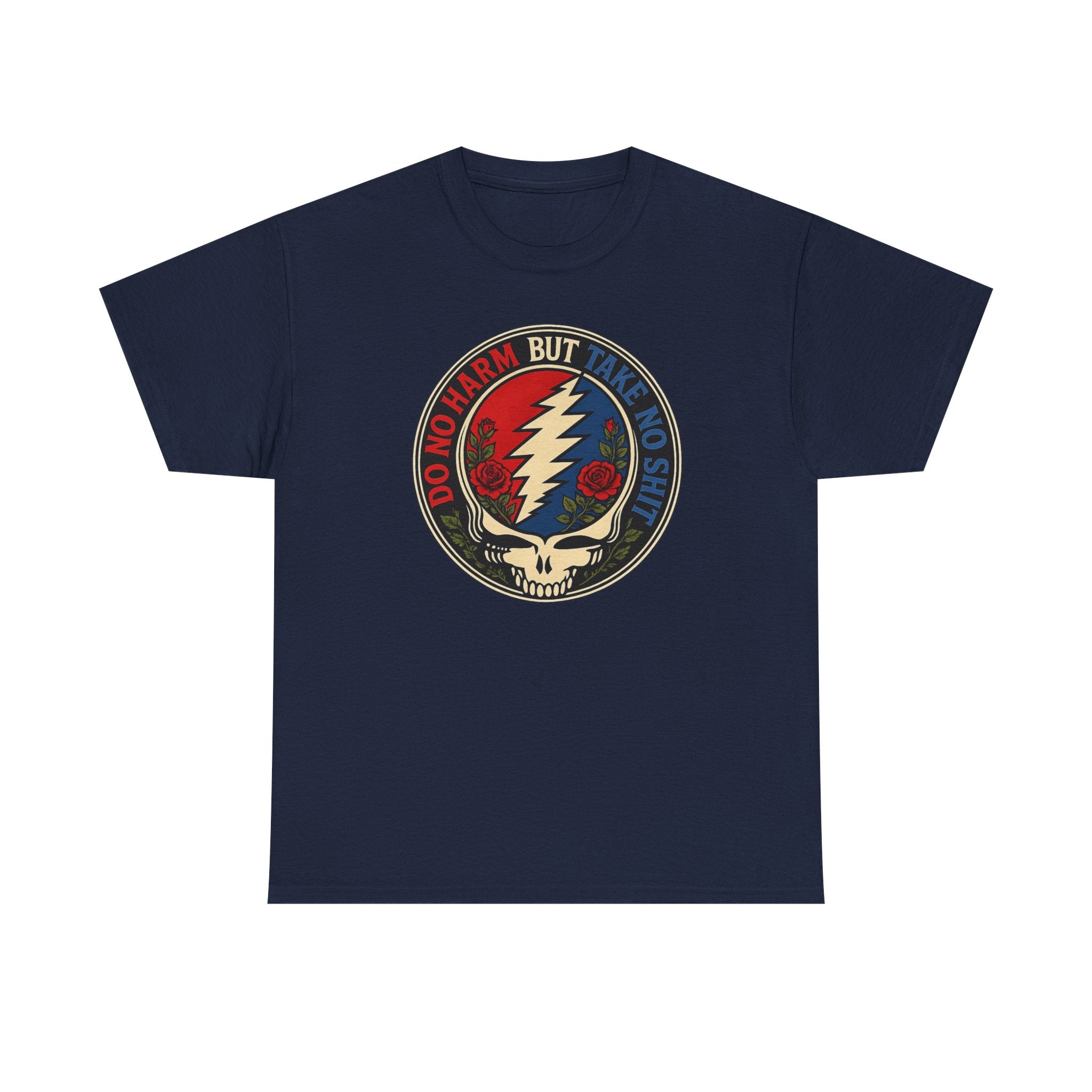 Steal Your Face Skull lightning bolt T-Shirt | Psychedelic band skull tee