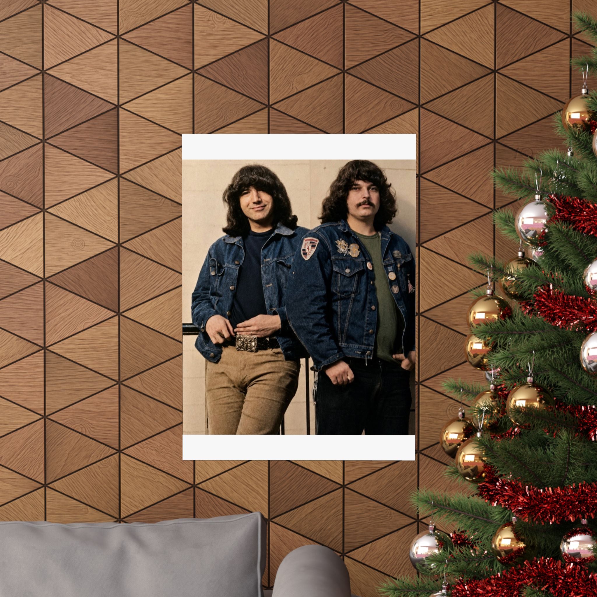 1970s Jerry & Pigpen Poster Matte Vertical Poster | Grateful Dead Band Photography