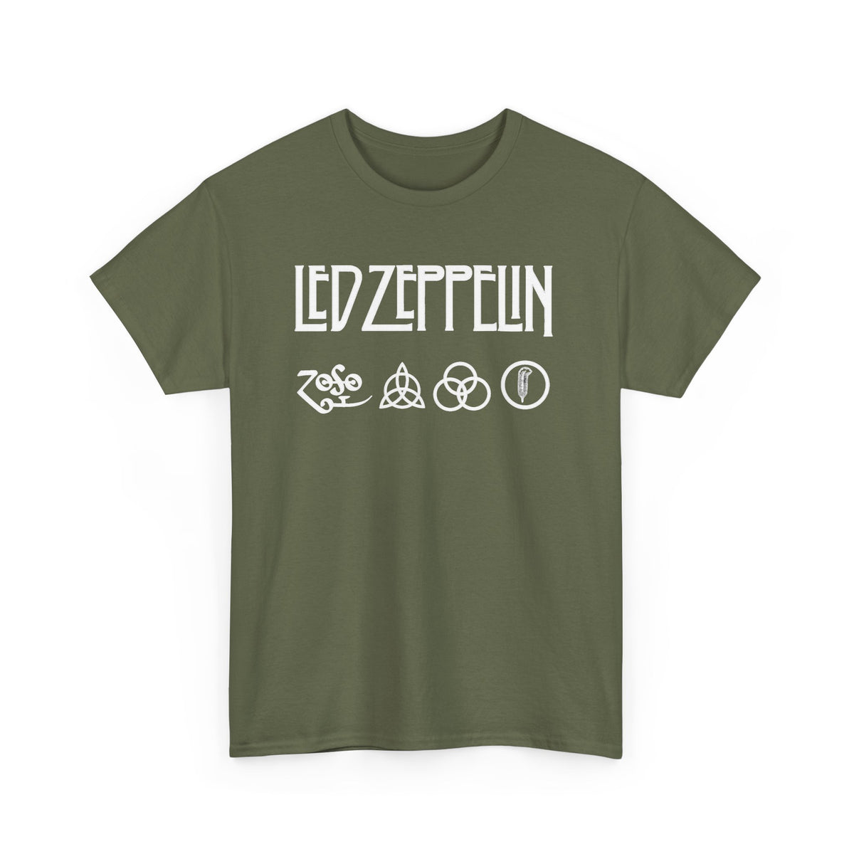 Led Zeppelin Symbols Graphic Tee - Classic Rock Band Logo T-Shirt