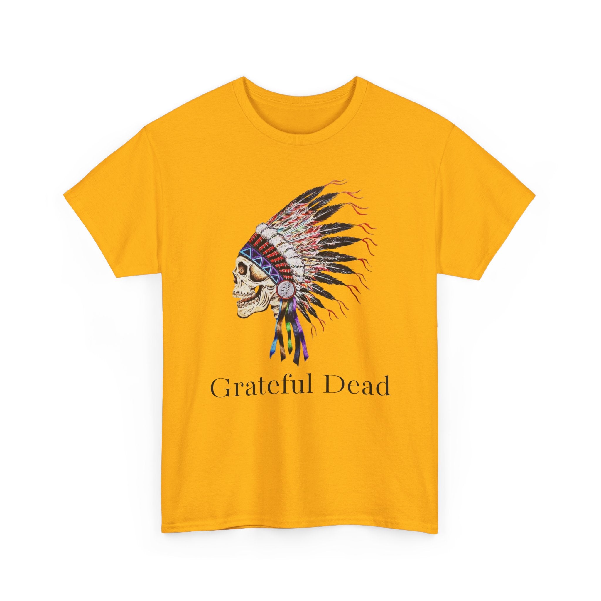 Grateful Dead Skull with Native Headdress T-Shirt | Band Tee