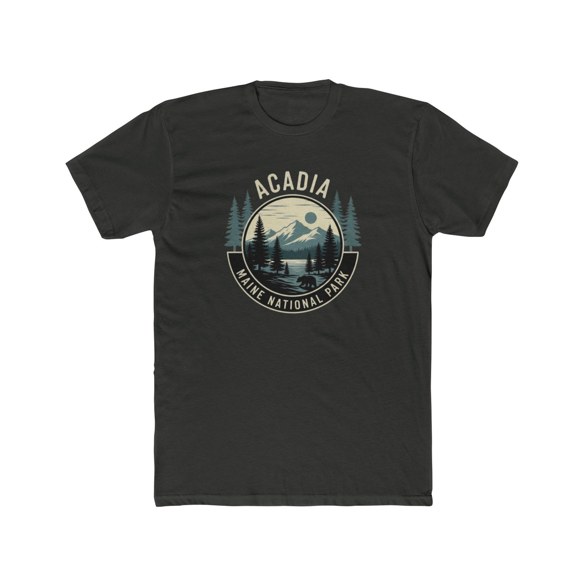 Acadia National Park Maine T-Shirt — Vintage Mountain & Pines Crew Tee