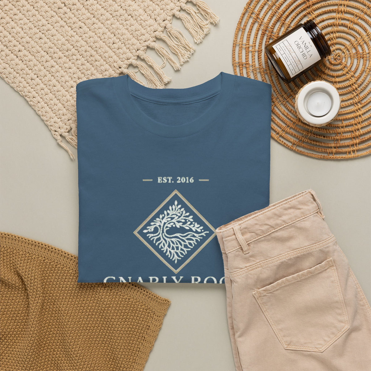 Gnarly Root logo tee | Graphic T-Shirt, botanical root illustration