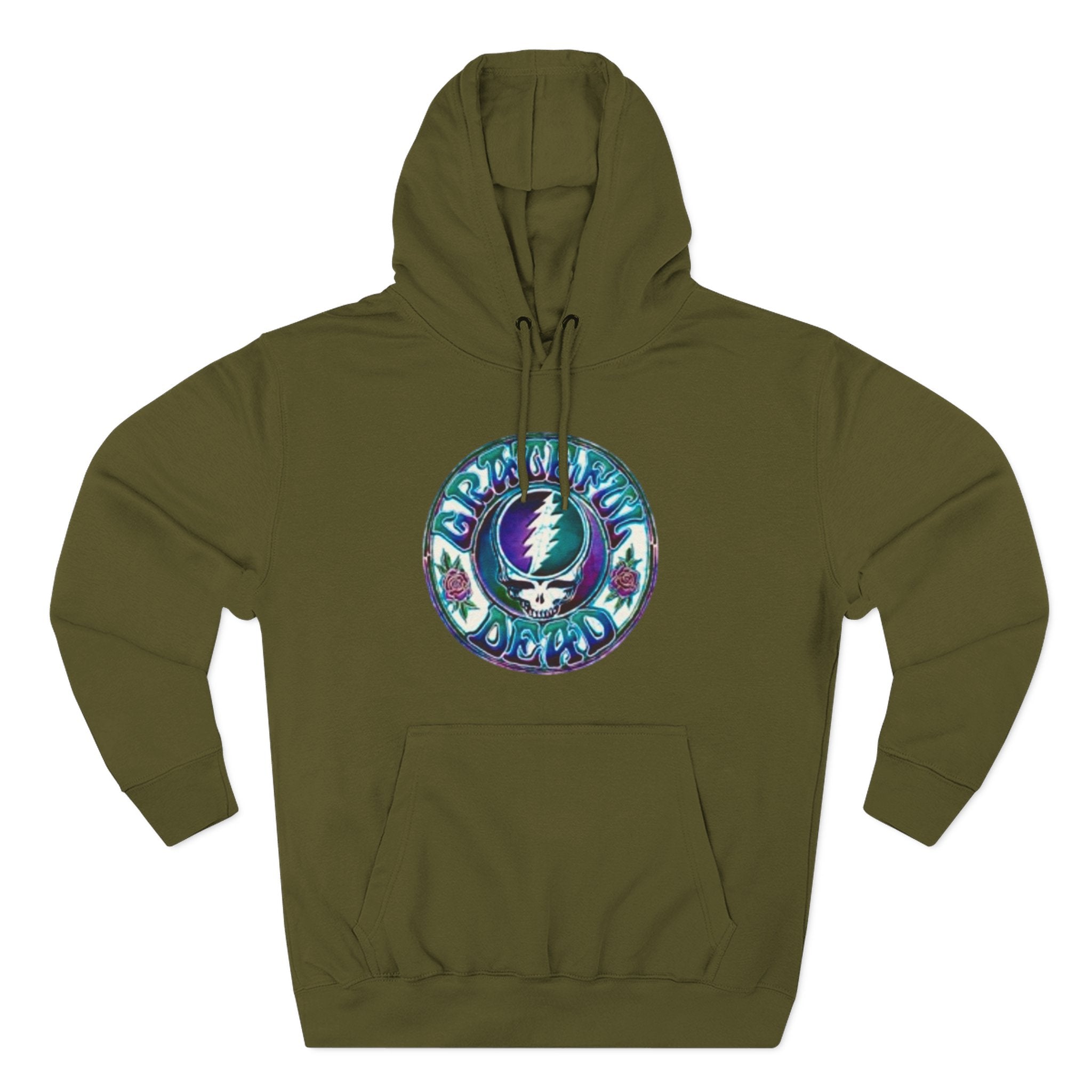 Grateful Dead Steal Your Face skull hoodie | Three-Panel Fleece Hoodie