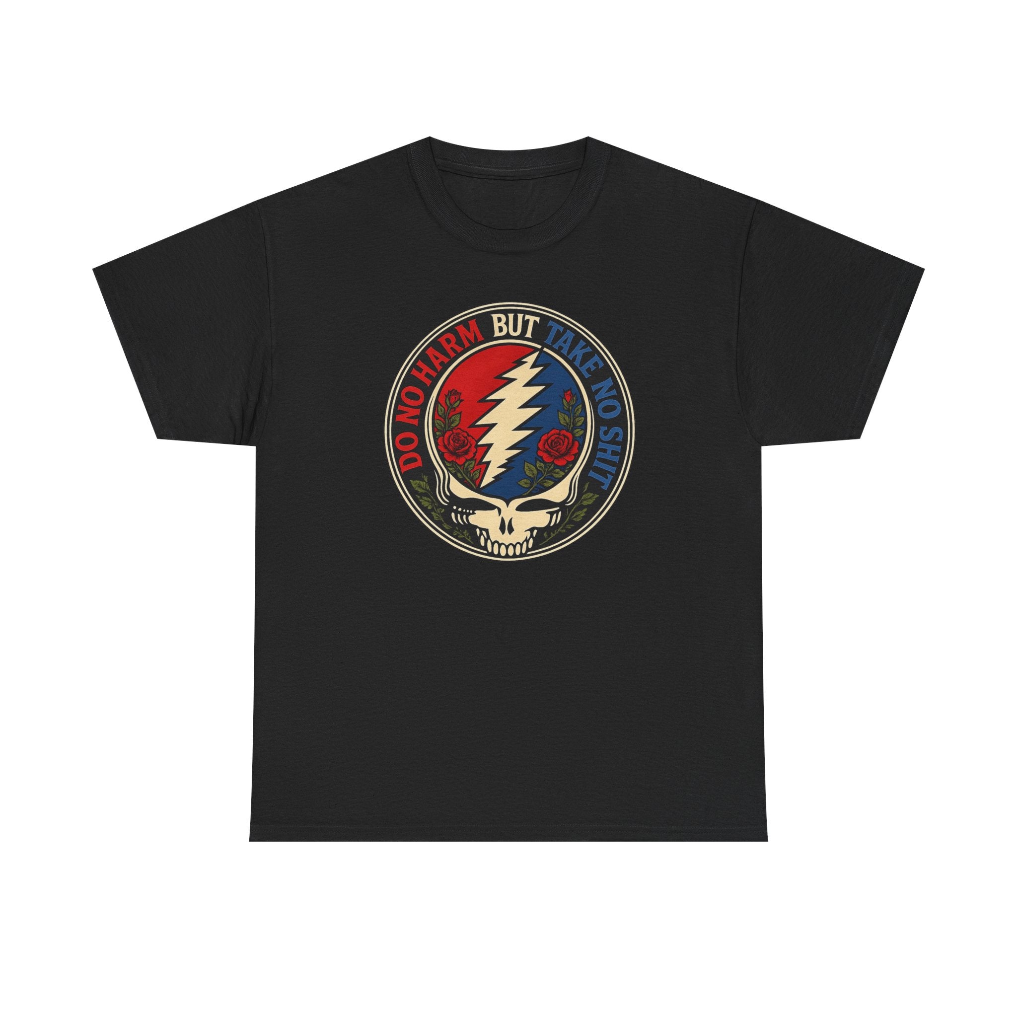 Steal Your Face Skull lightning bolt T-Shirt | Psychedelic band skull tee