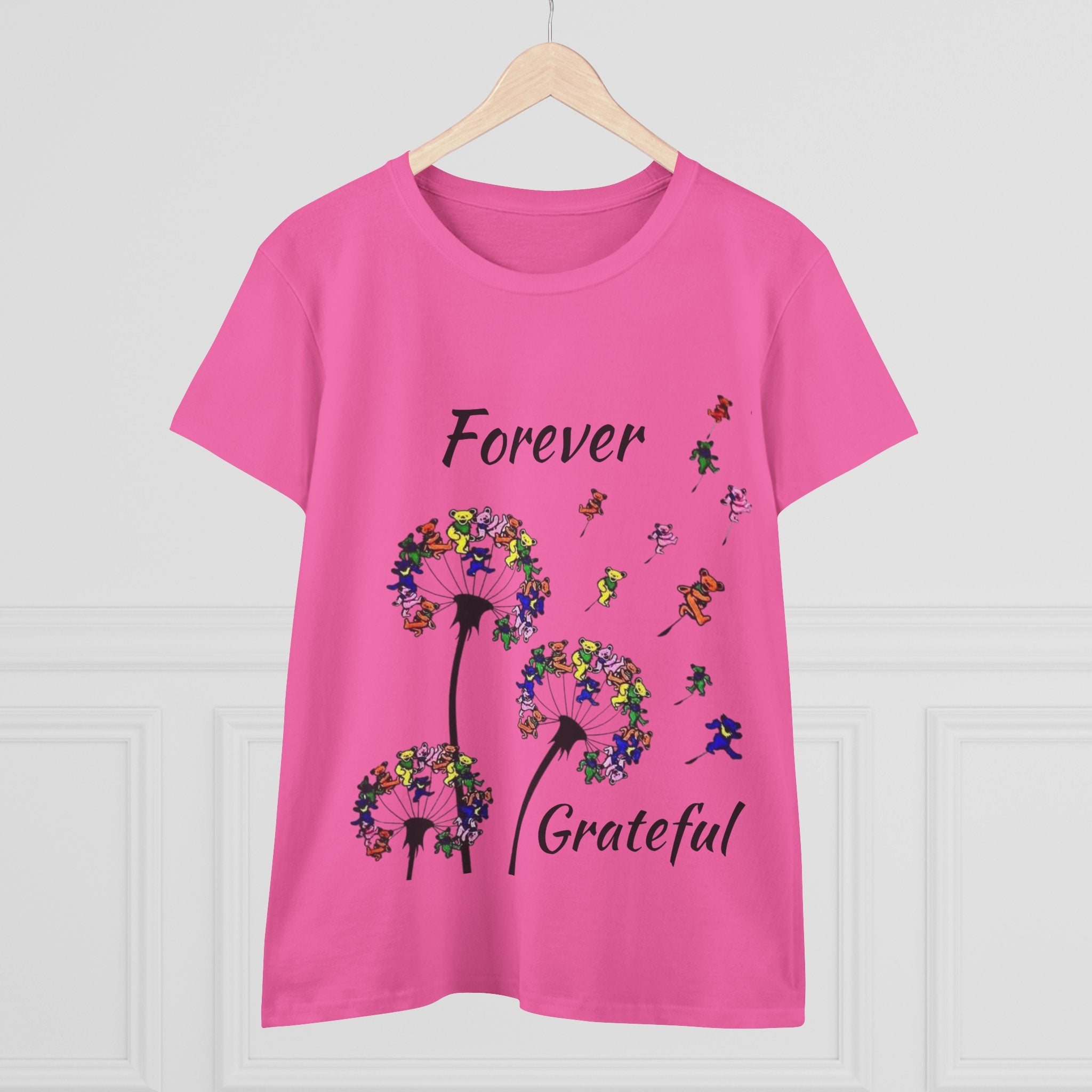 Forever Grateful Dandelion Tee | Grateful Dead Dancing Bears T-Shirt