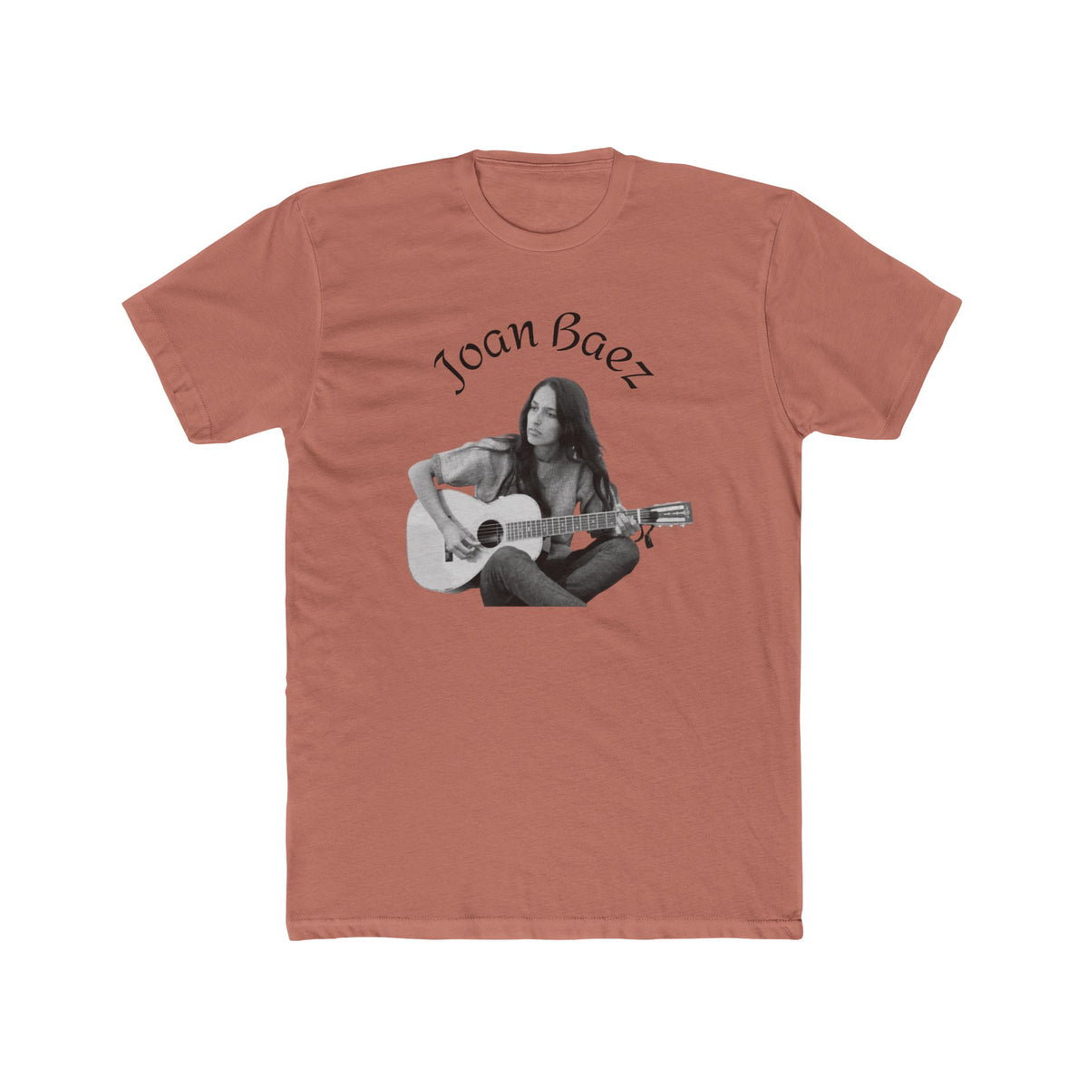 Joan Baez Acoustic Guitar Portrait Tee | Cotton Crew