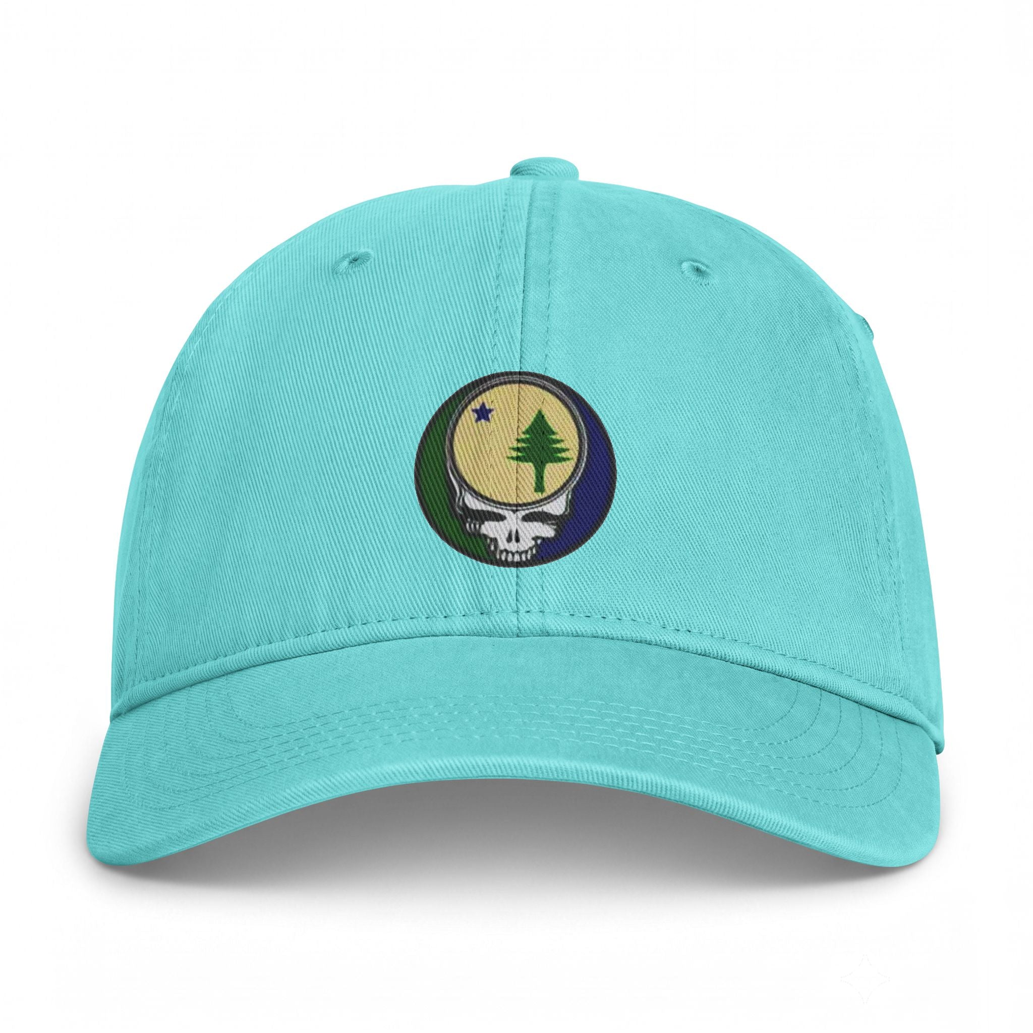 Maine Flag Stealie Cap | Grateful Dead Washed Baseball Hat