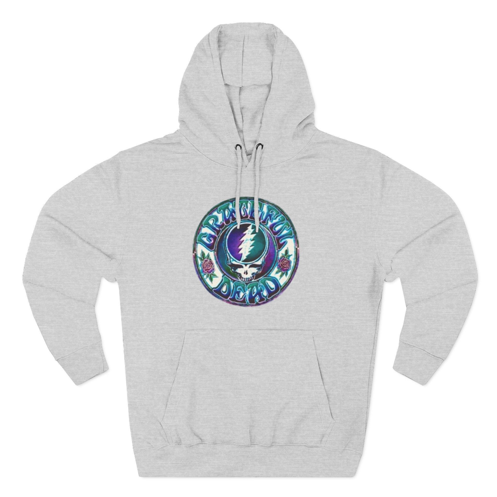 Grateful Dead Steal Your Face skull hoodie | Three-Panel Fleece Hoodie