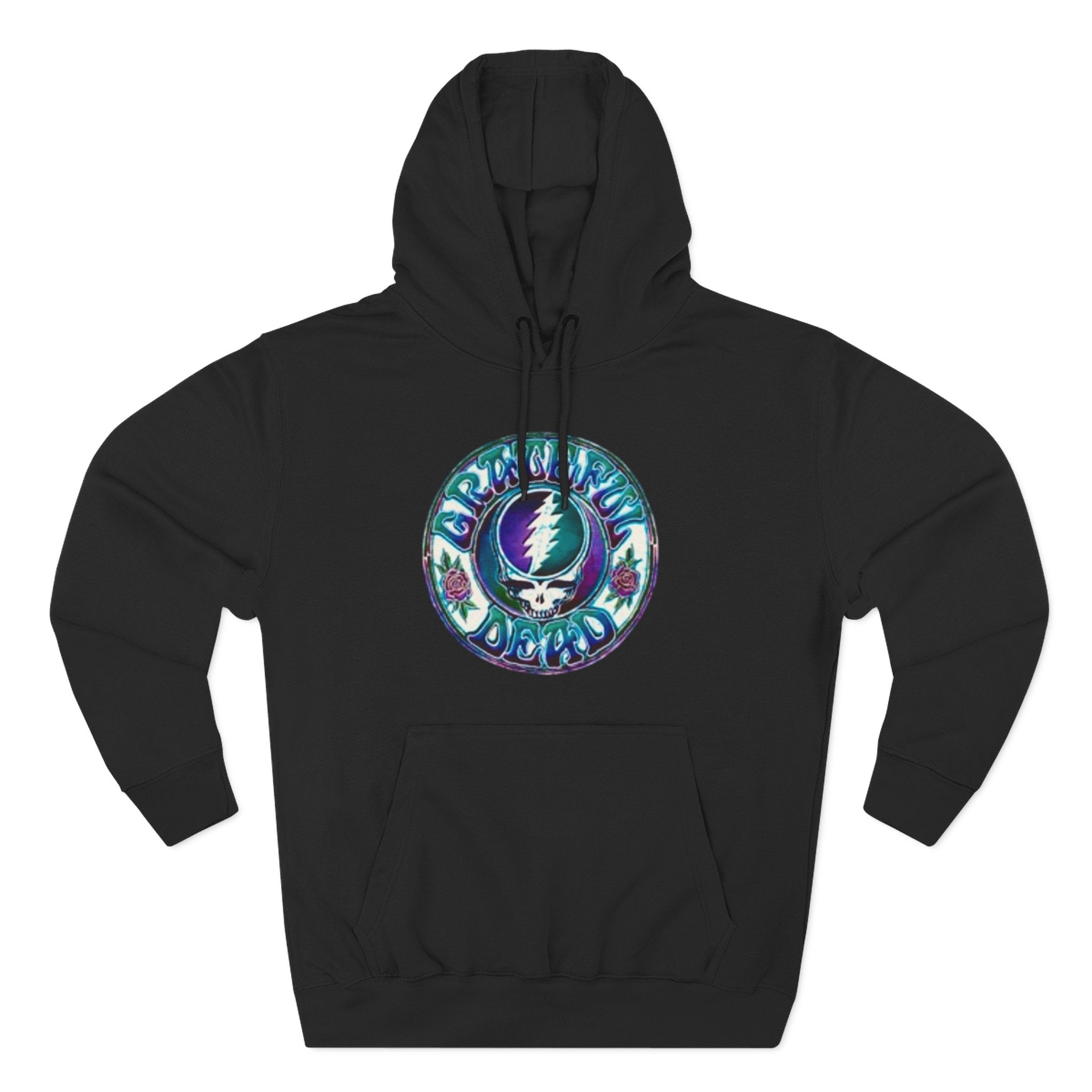 Grateful Dead Steal Your Face skull hoodie | Three-Panel Fleece Hoodie
