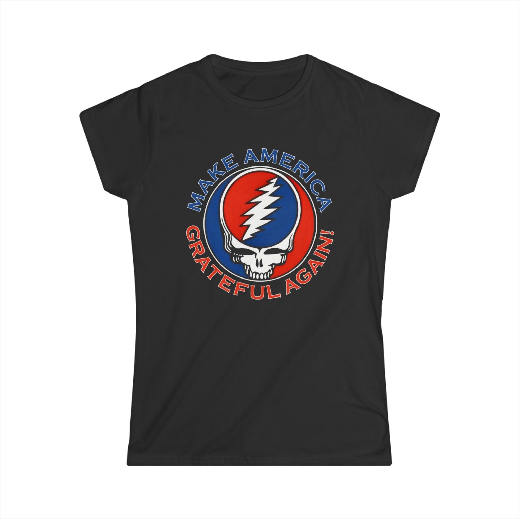 Make America Grateful Again Tee | Grateful Dead Steal Your Face Skull Red Blue