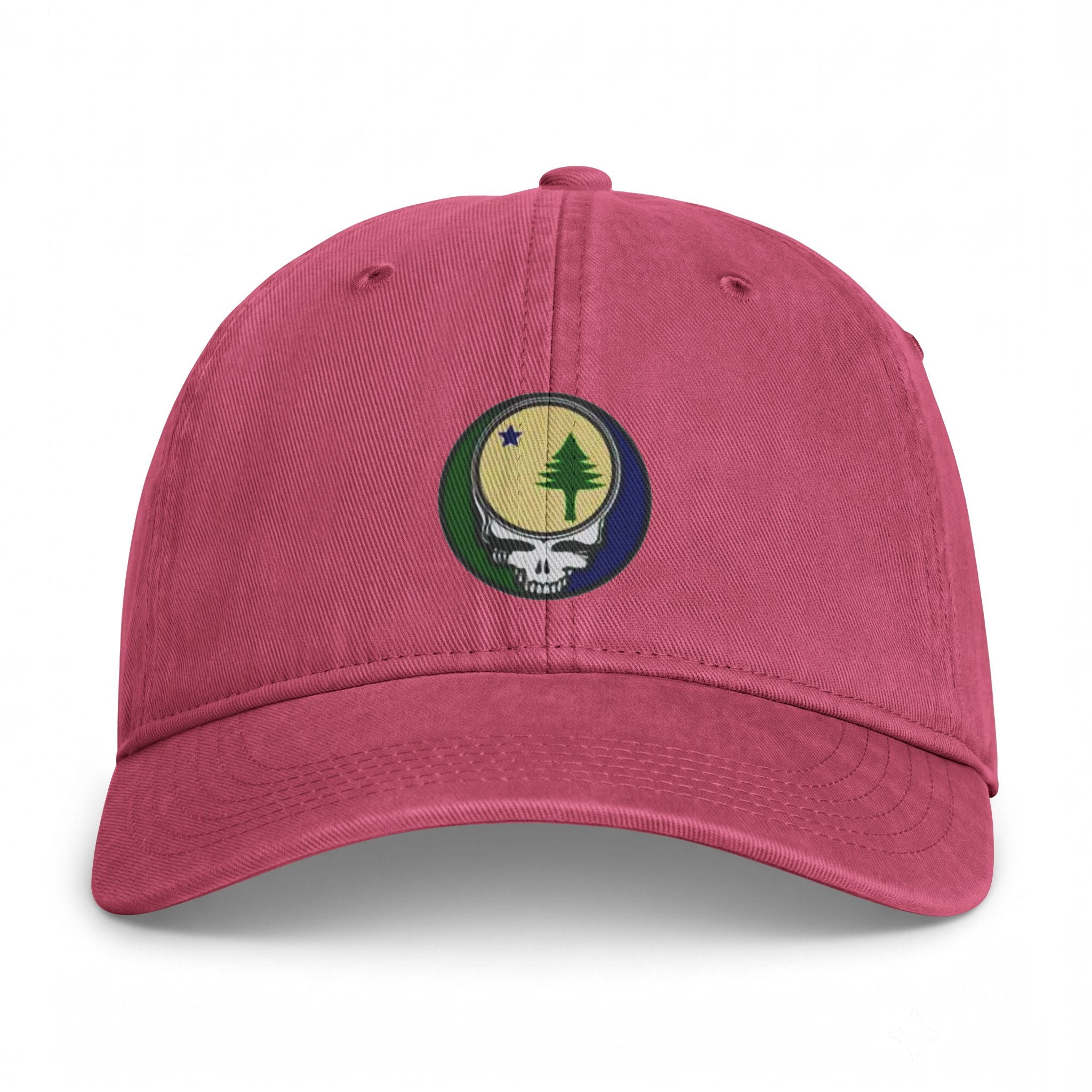 Maine Flag Stealie Cap | Grateful Dead Washed Baseball Hat