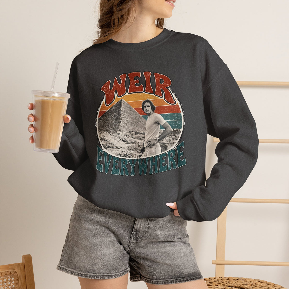Weir Everywhere vintage pyramid Bobby graphic sweatshirt