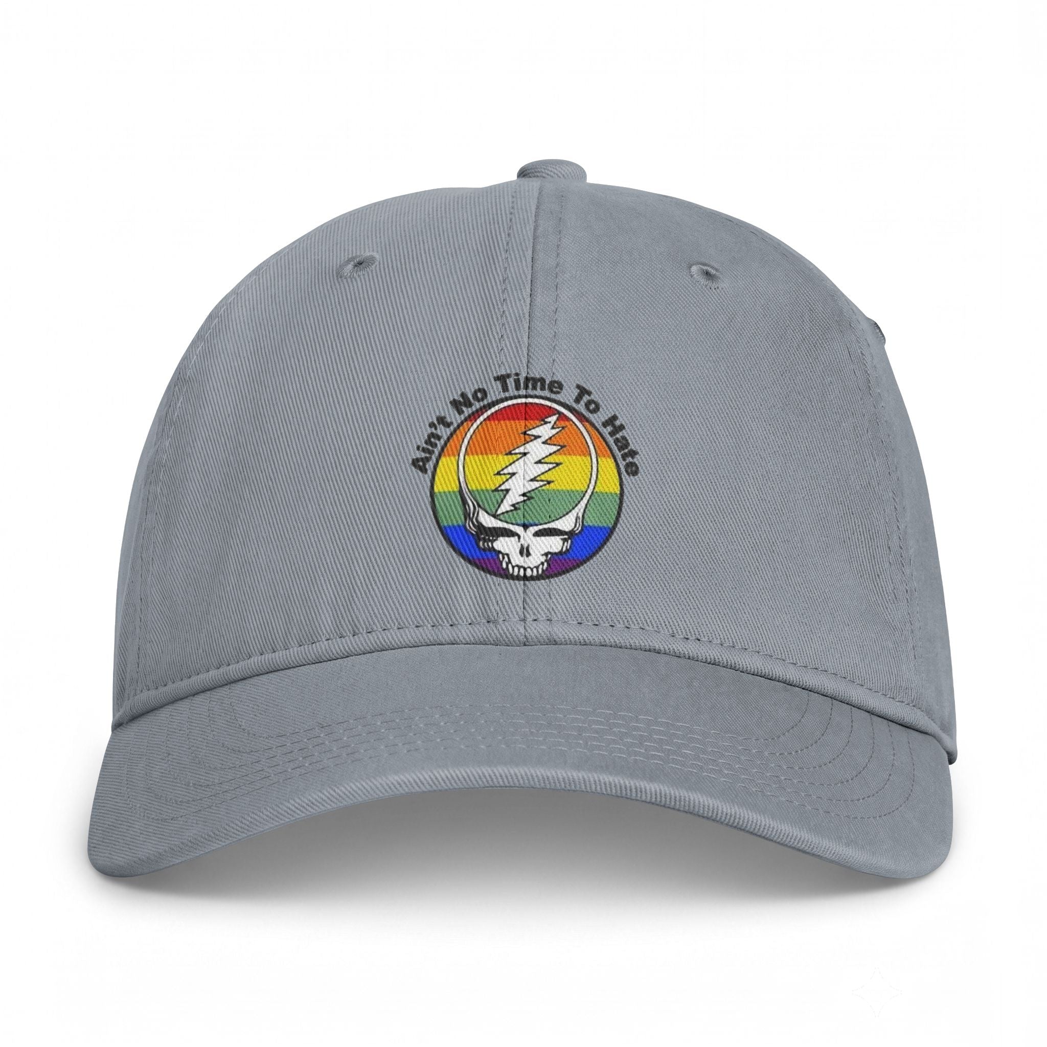 Ain't No Time To Hate Stealie Rainbow Cap