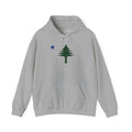 Maine State Flag Pine Tree Hoodie | Minimalist Evergreen Silhouette