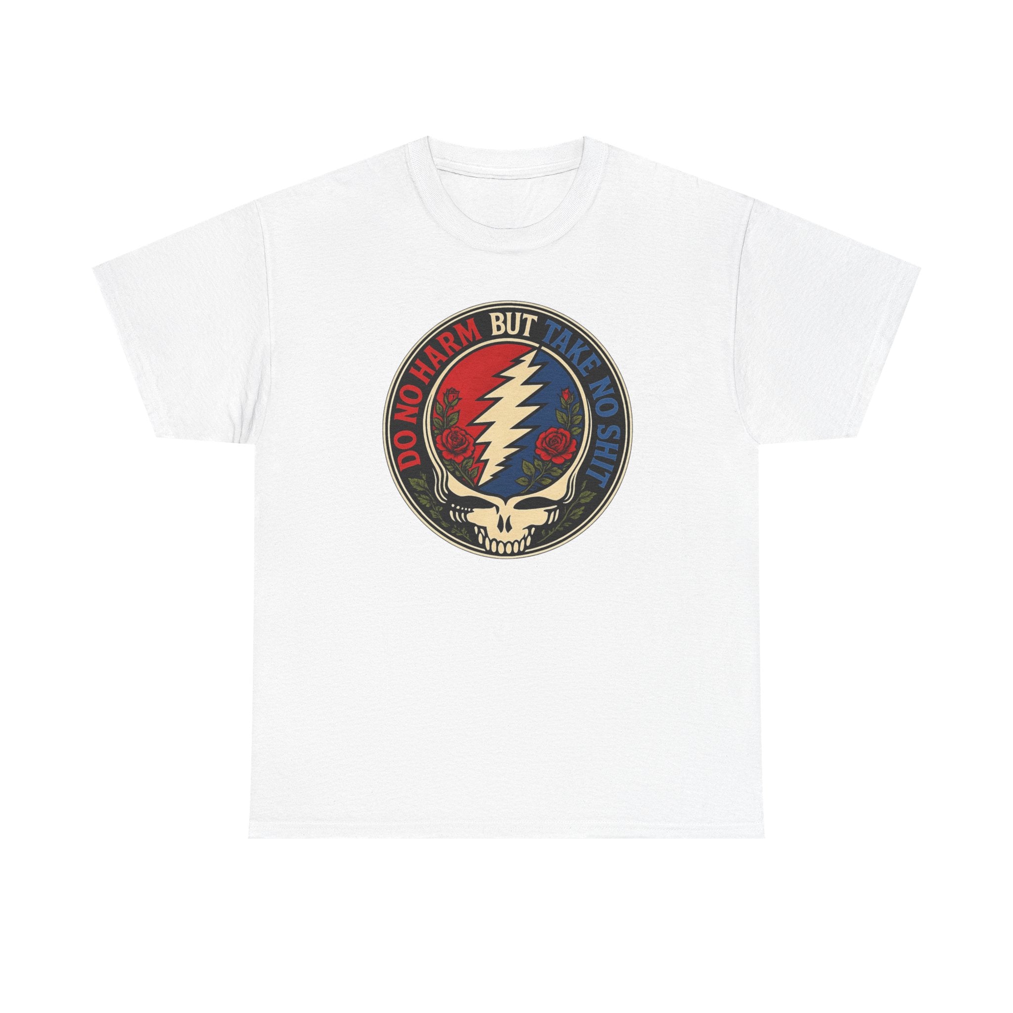 Steal Your Face Skull lightning bolt T-Shirt | Psychedelic band skull tee