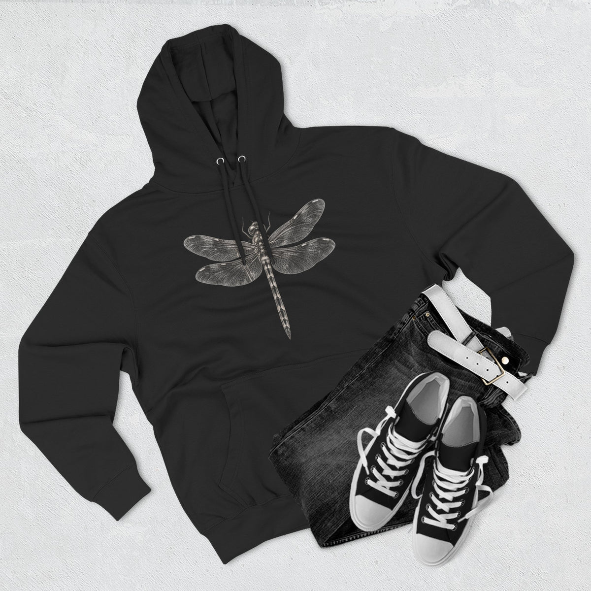 Dragonfly Graphic Fleece Hoodie
