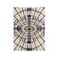 Tie-Dye Mandala Wall Tapestry — Purple & Olive Boho Décor