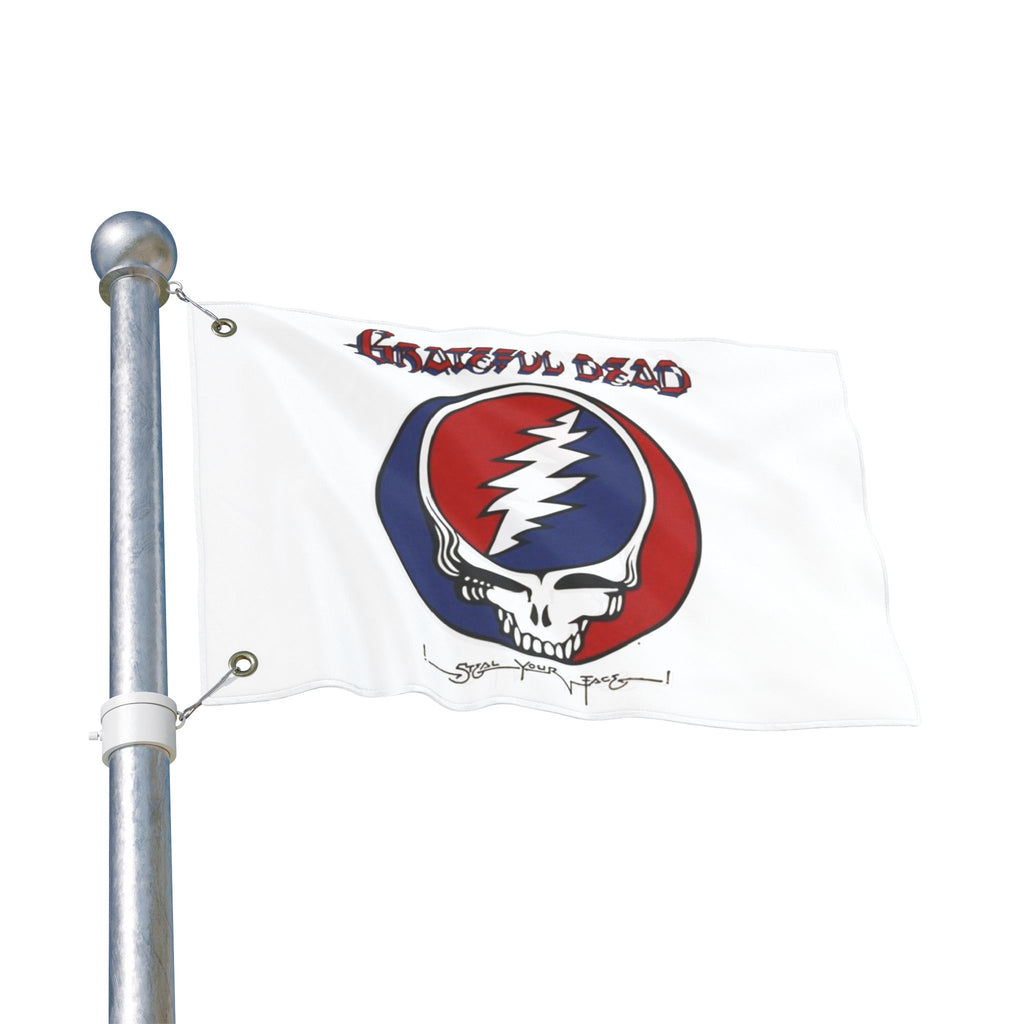 Grateful Dead Steal Your Face Double-Sided Flag – Rock Band Decor