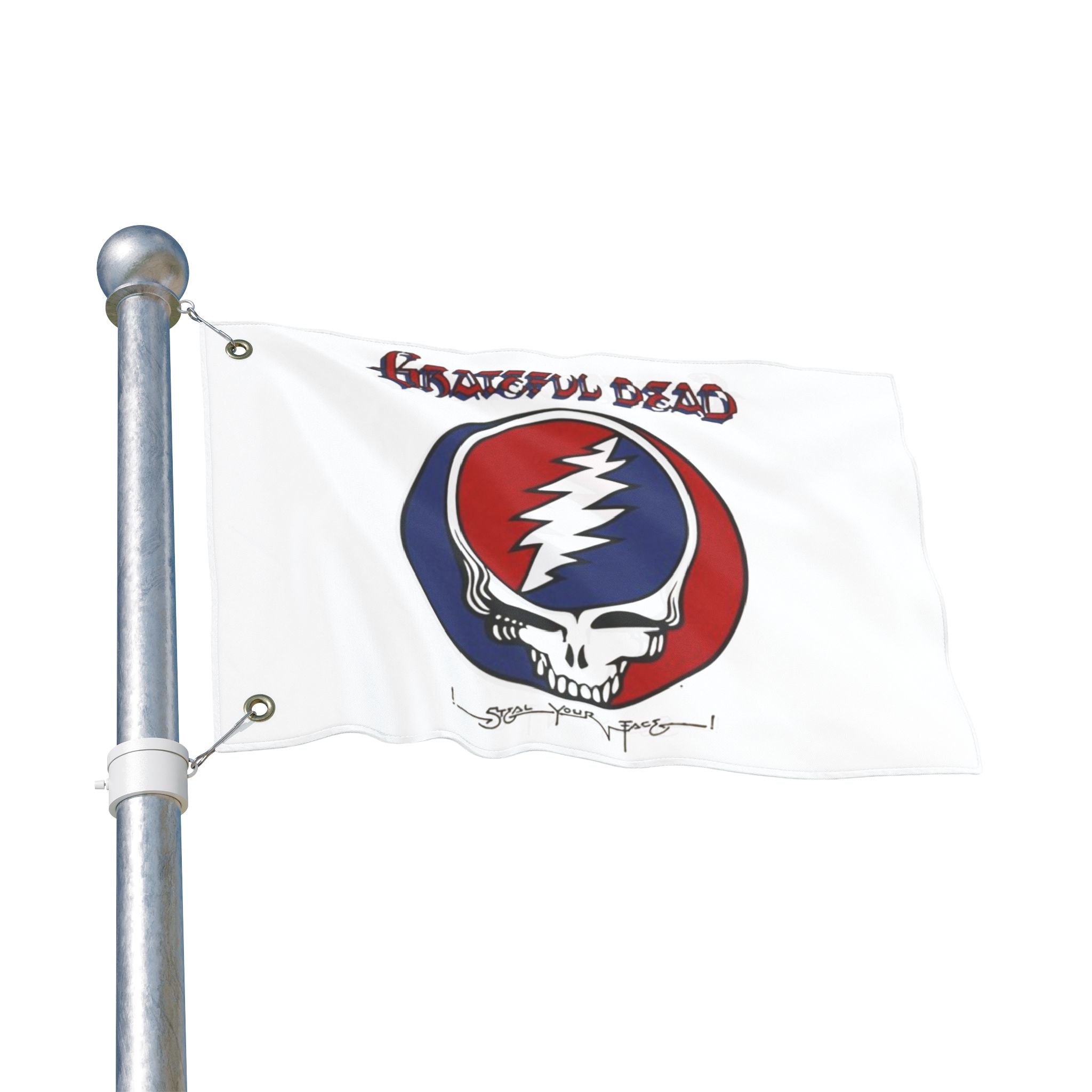 Grateful Dead Steal Your Face Double-Sided Flag – Rock Band Decor