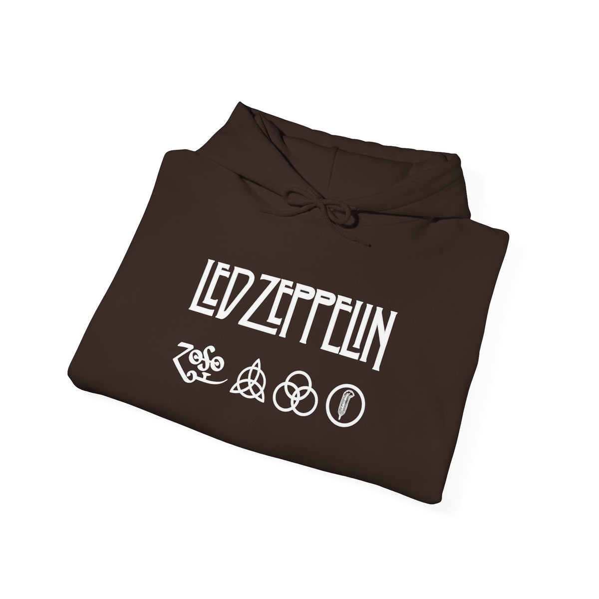 Led Zeppelin Logo Hoodie — Rock Band Symbols Pullover