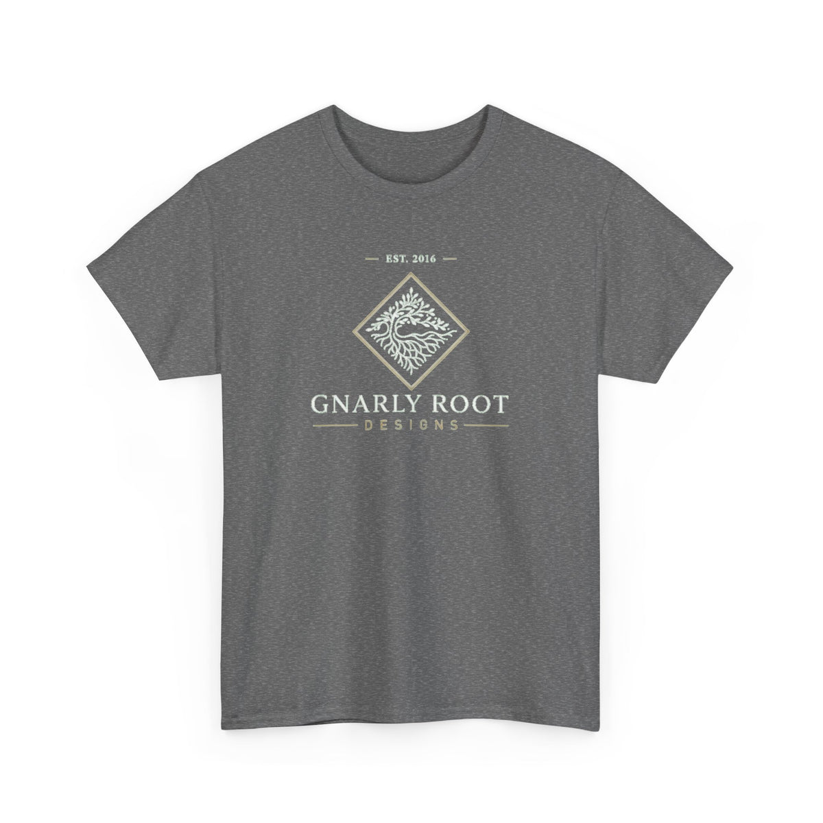 Gnarly Root logo tee | Graphic T-Shirt, botanical root illustration
