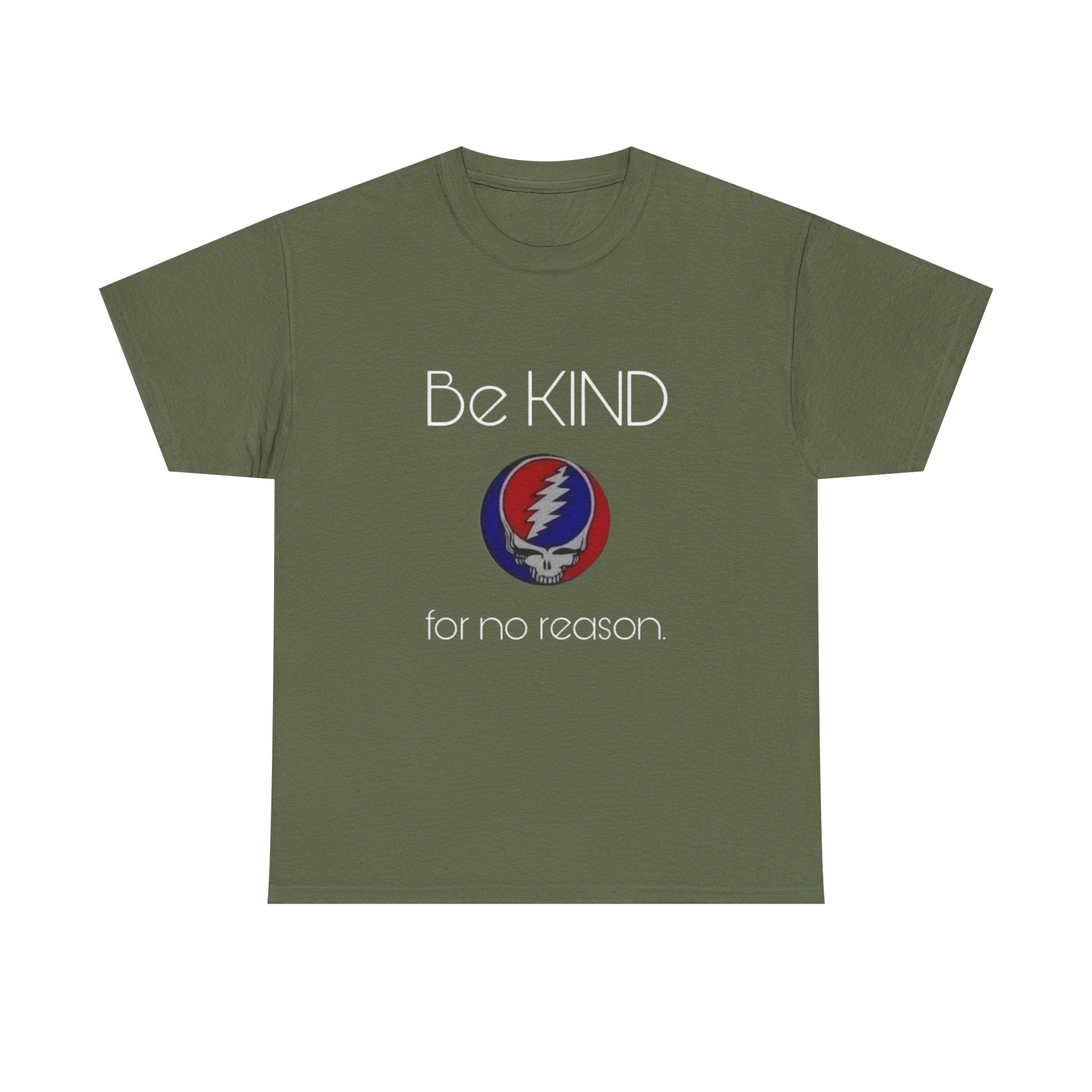 Grateful Dead Be Kind Unisex Heavy Cotton Tee, Steal Your Face Tshirt, Music Fan Gift, Vintage Band Shirt, Hippie Festival Outfit