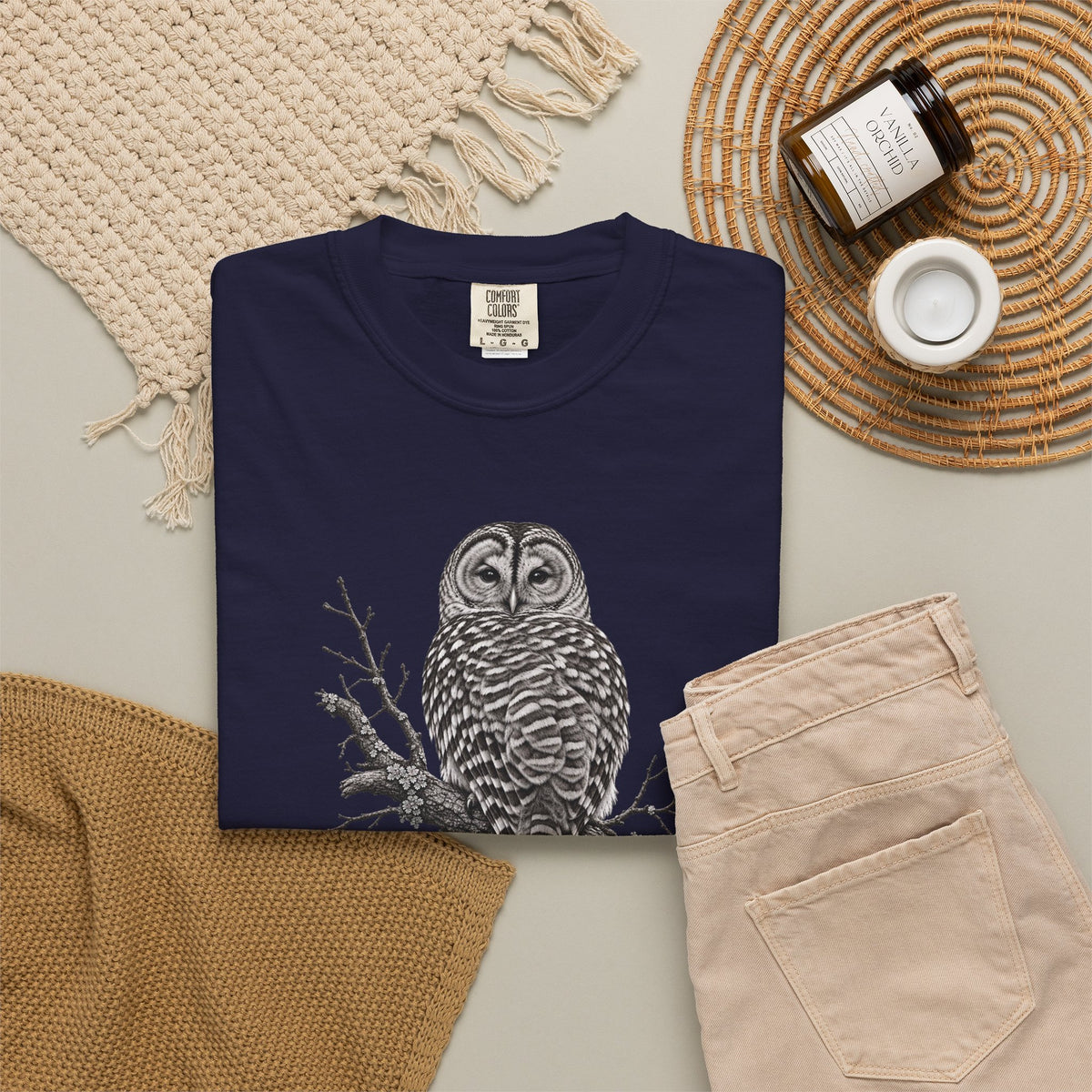 Barred Owl Vintage Bird T-Shirt