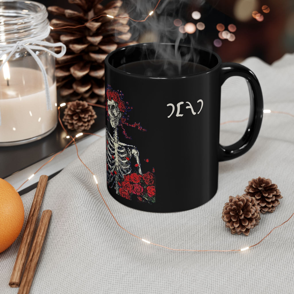 Grateful Dead Skull & Roses Mug | Black Dead Coffee Cup