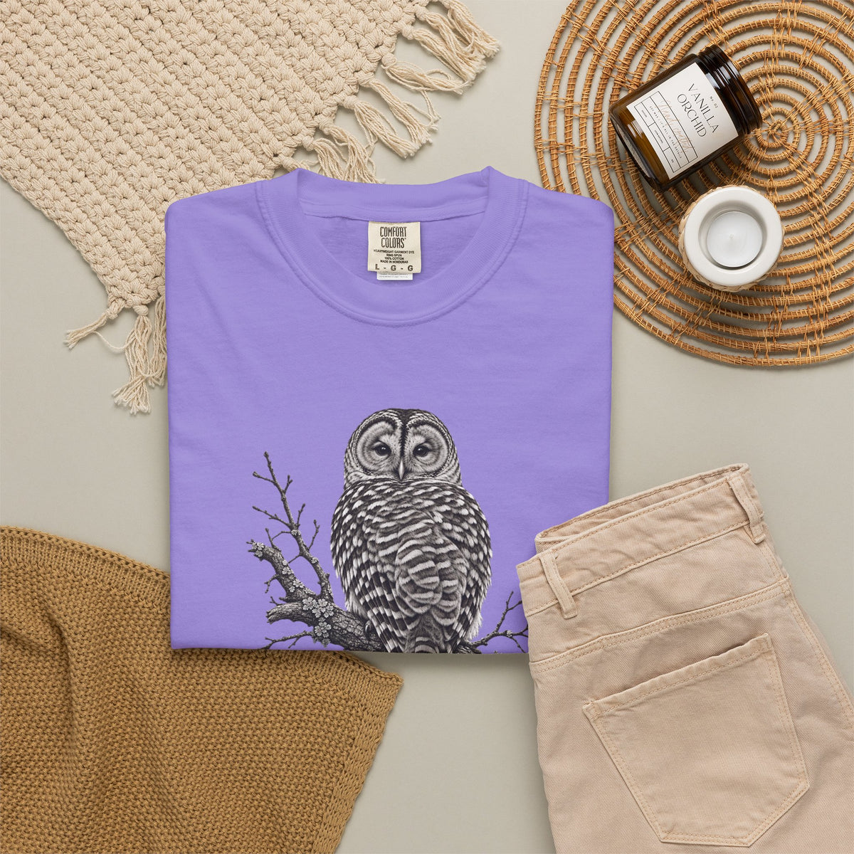 Barred Owl Vintage Bird T-Shirt