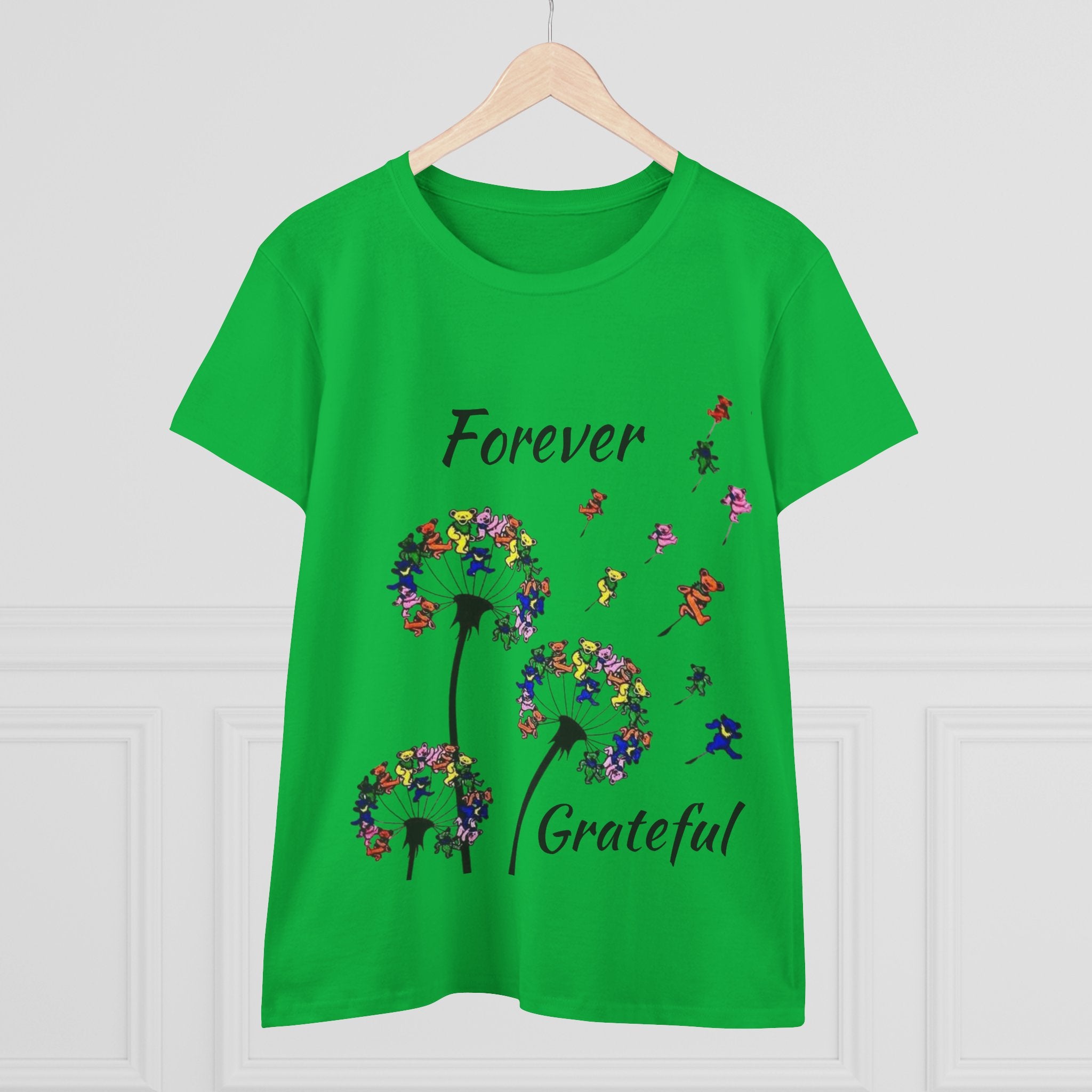 Forever Grateful Dandelion Tee | Grateful Dead Dancing Bears T-Shirt