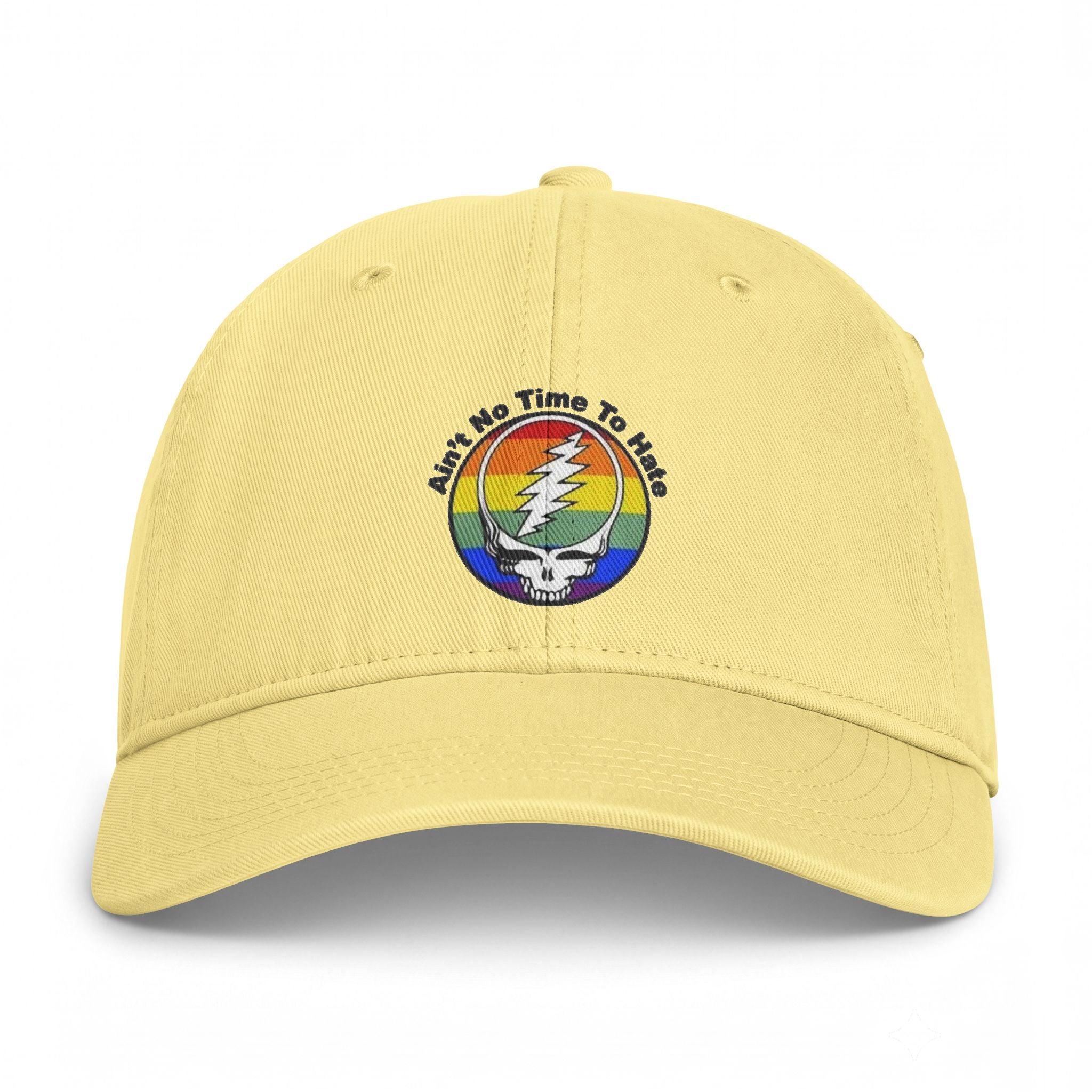 Ain't No Time To Hate Stealie Rainbow Cap