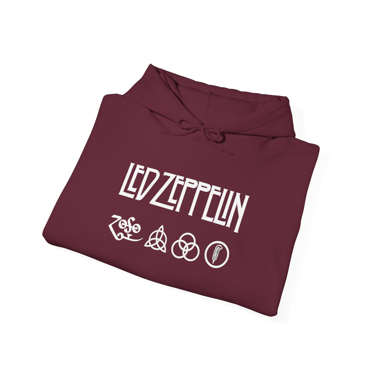 Led Zeppelin Logo Hoodie — Rock Band Symbols Pullover