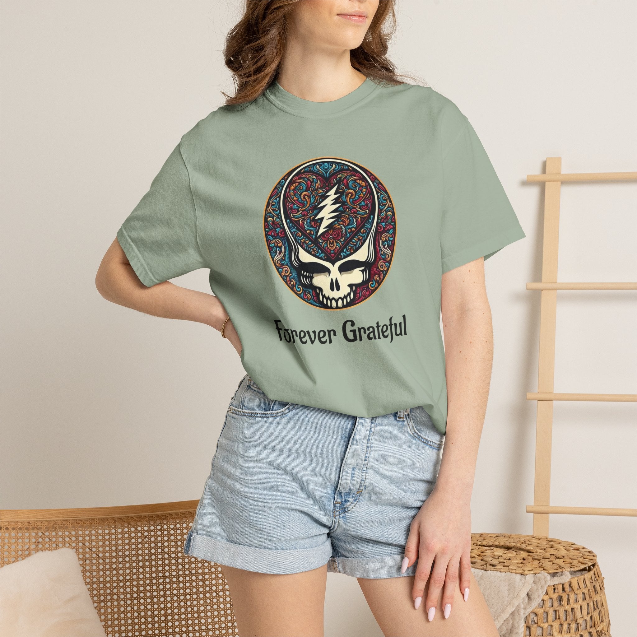 Forever Grateful Steal Your Face T-Shirt | Grateful Dead band tee